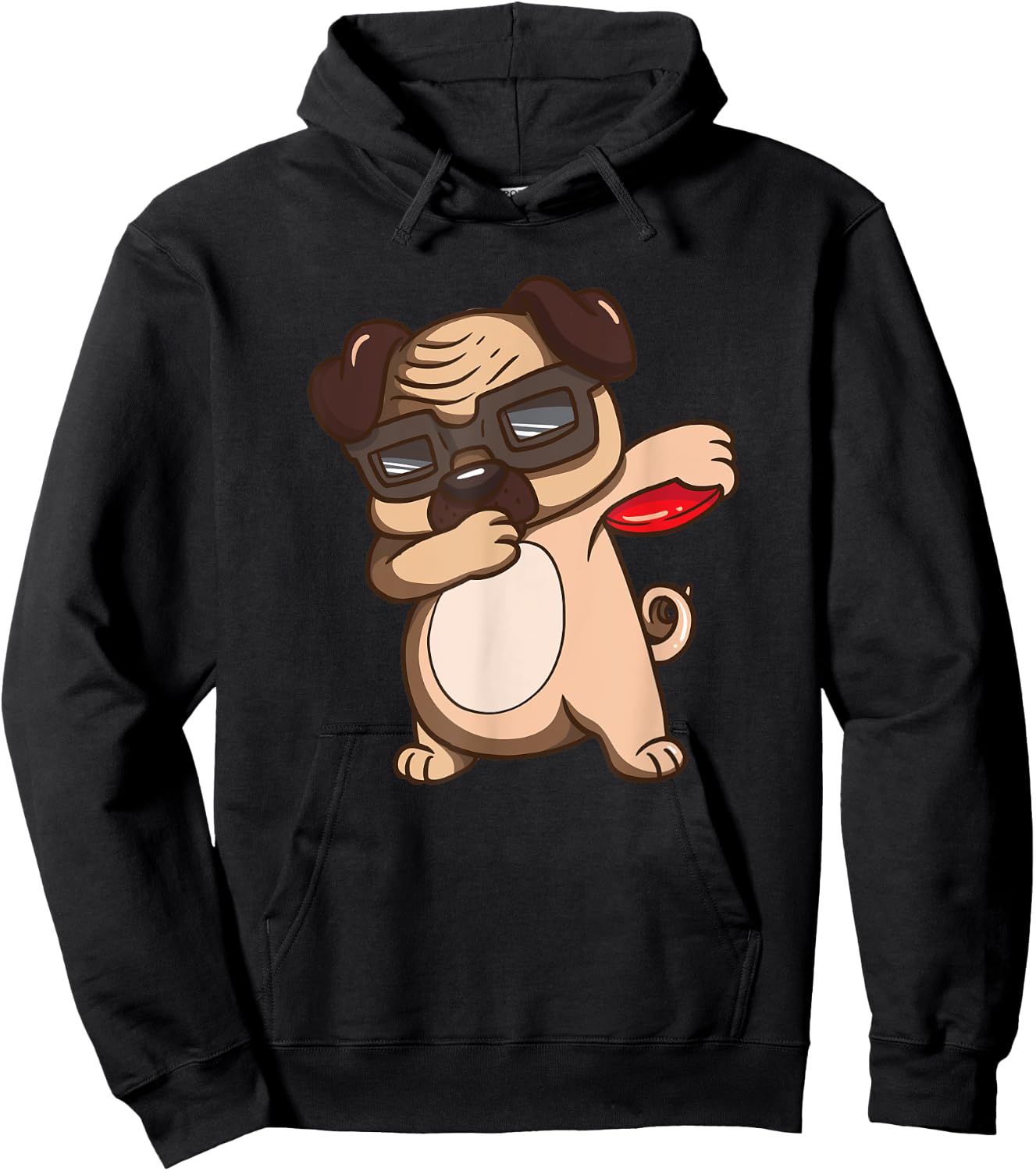 Disc Golf Pug Dog Shirt Kids Funny Disc Golf Gifts Hoodie - Hoodie | Black