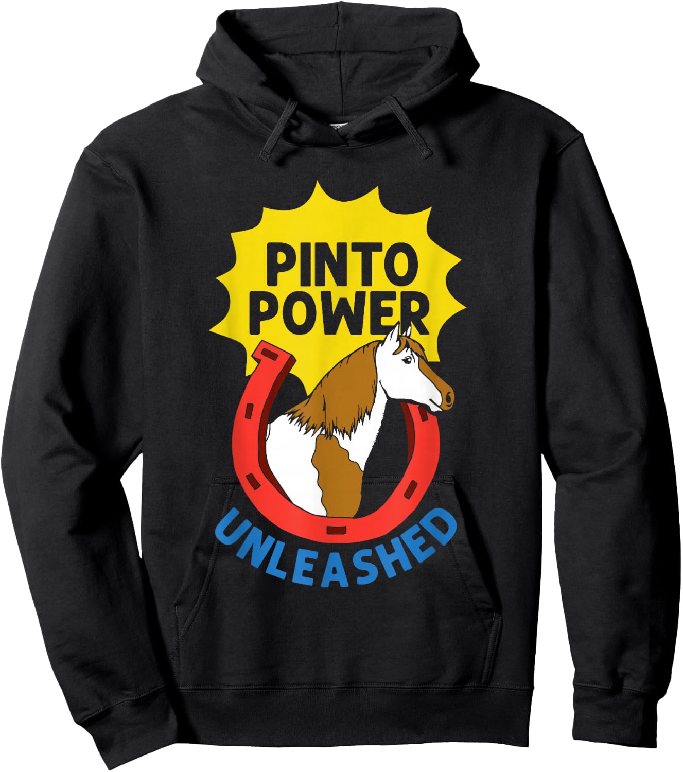 Pinto Horse Outfit and Pinto Horse Hoodie - Hoodie | Black