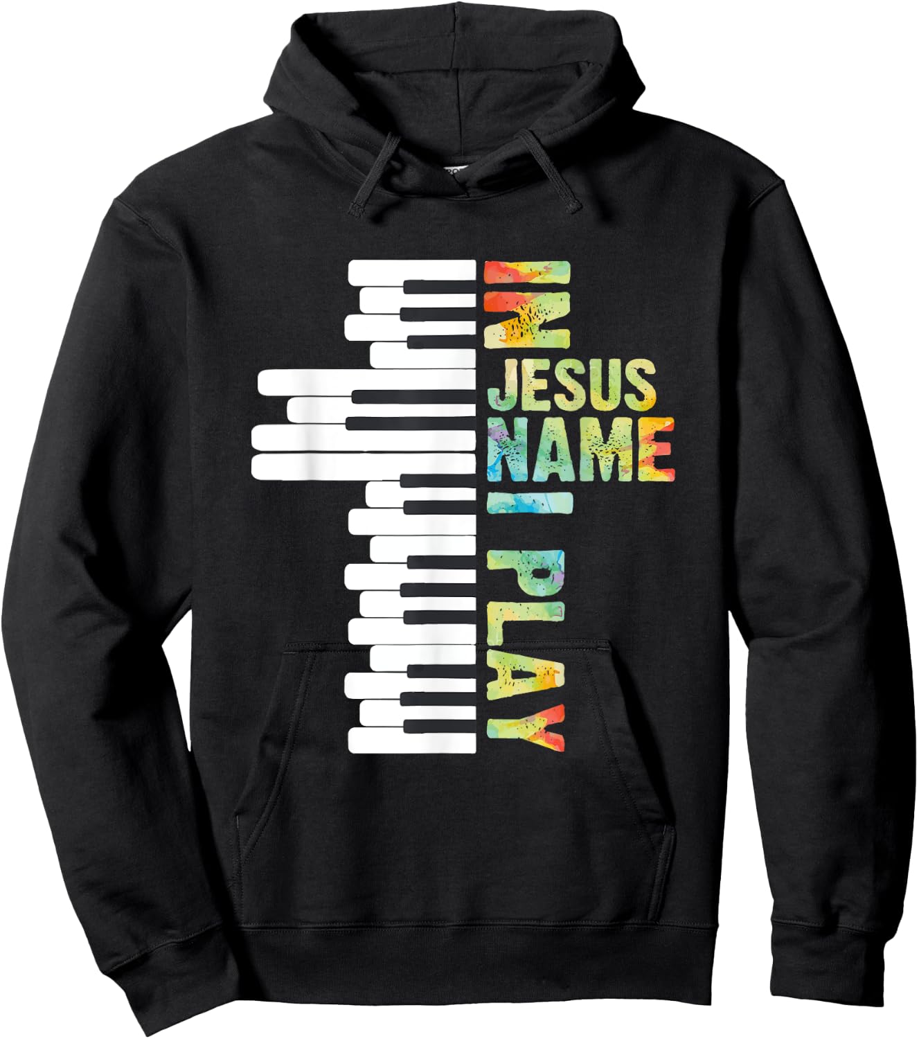 CharlIan Minds - Christian Piano Lovers In Jesus Christian Name I Play Piano Music Vintage Hoodie - Hoodie | Black
