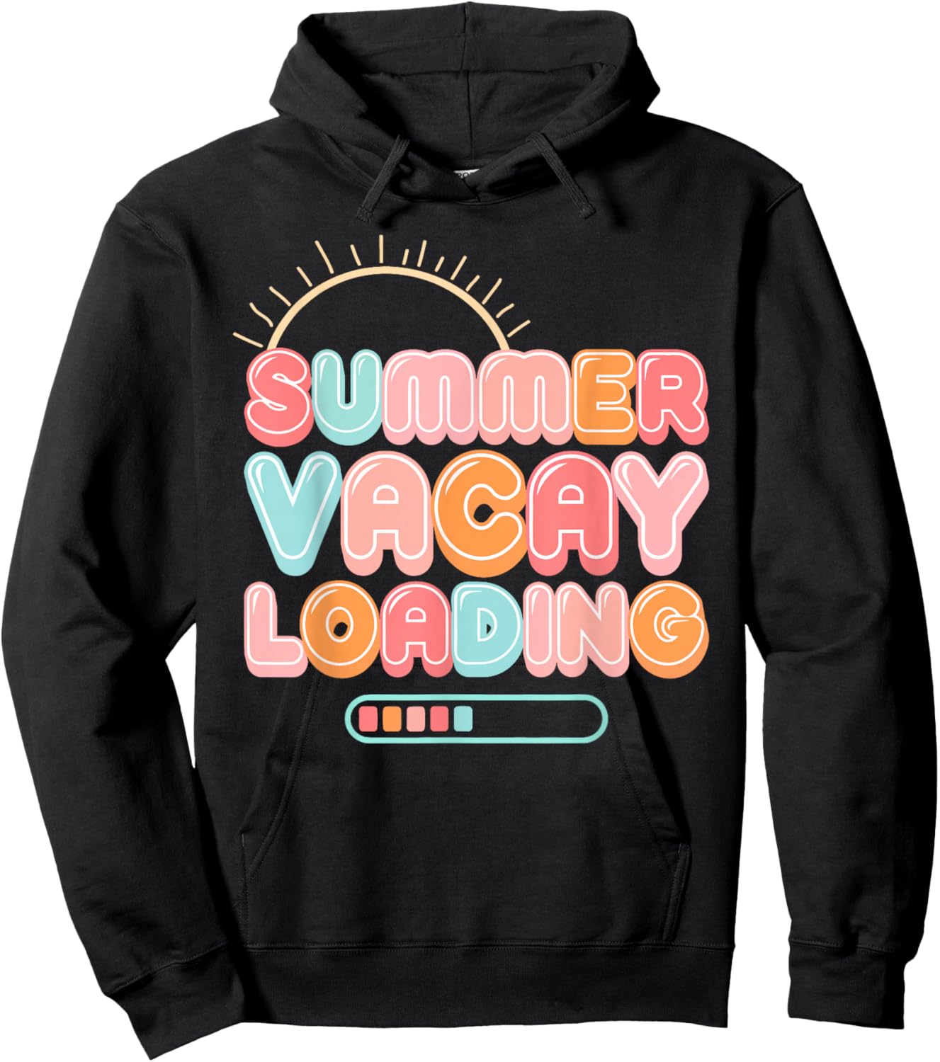 Summer Vacay Loading Vacation Hawaii Beach Family Matching Women Girls Kids Hoodie - Hoodie | Black
