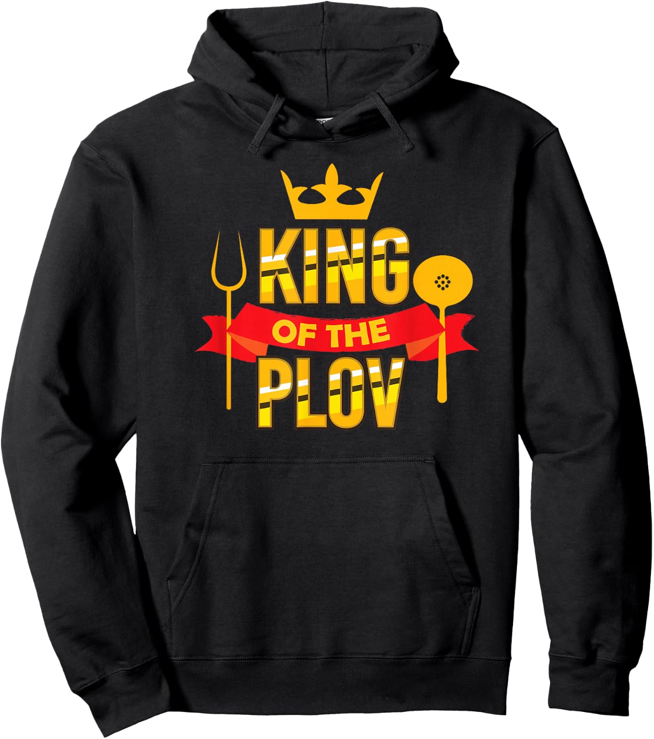 King Of The Plov Central Asian Uzbek Food Lover Hoodie - Hoodie | Black