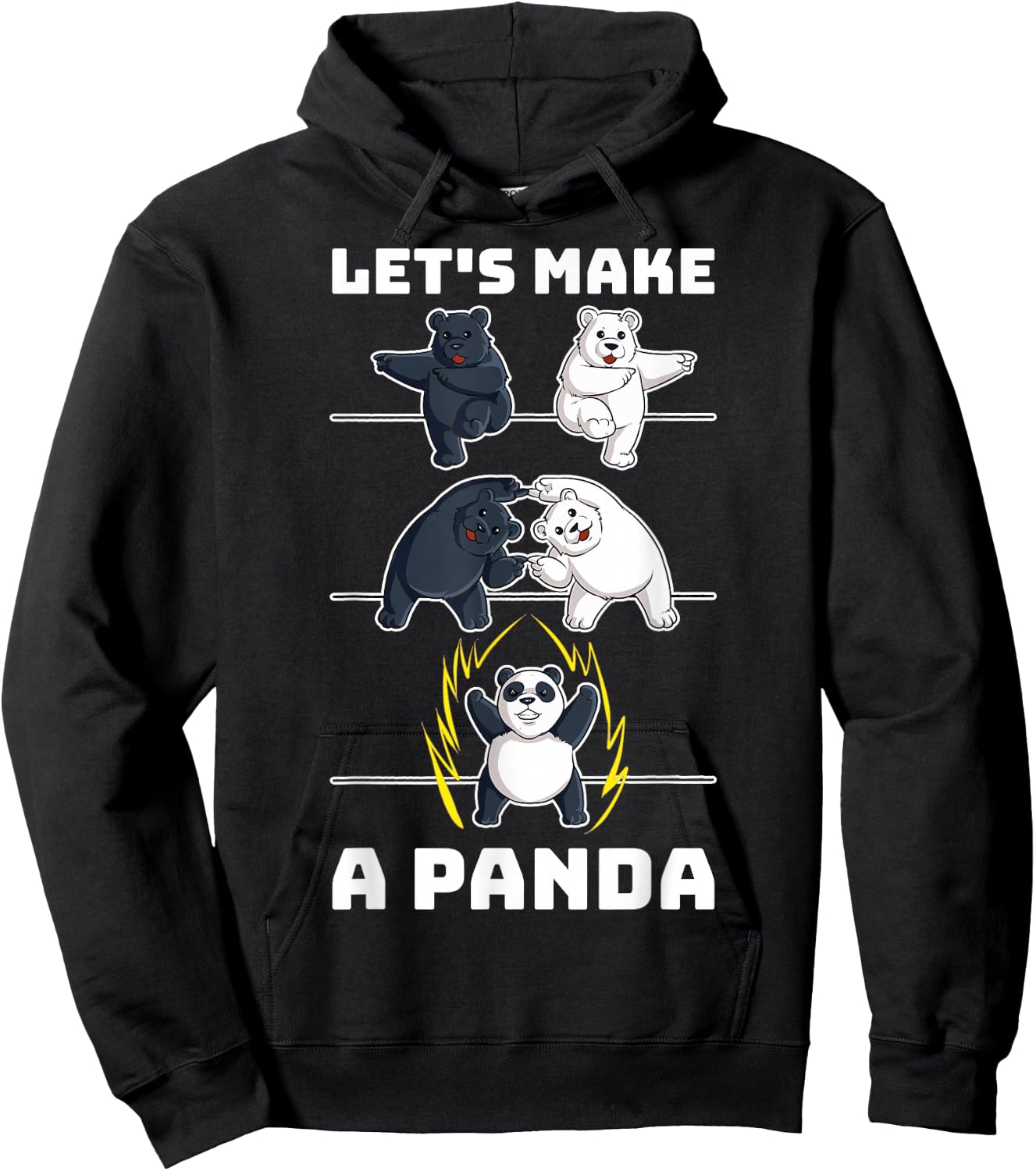 Lets Make A Panda Hoodie - Hoodie | Black