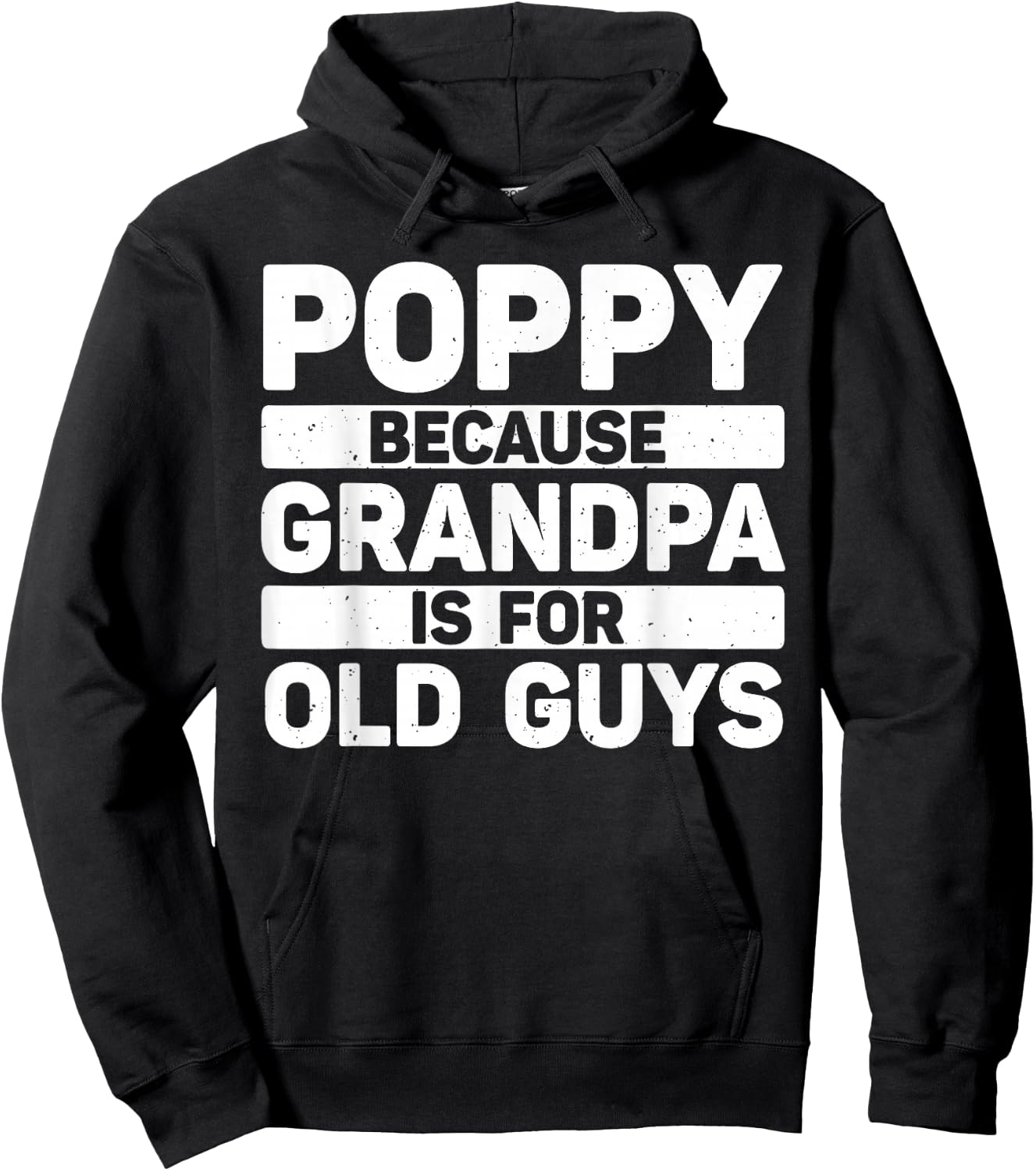 Poppy Design For Grandpa From Grandkids Father's Day Poppy Hoodie - Hoodie | Black