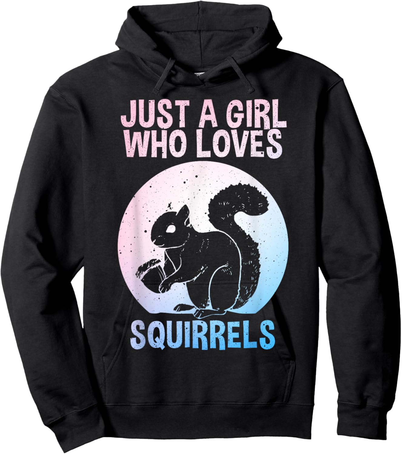 Funny Squirrel Designs For Girls Women Mom Chipmunk Lovers Hoodie - Hoodie | Black