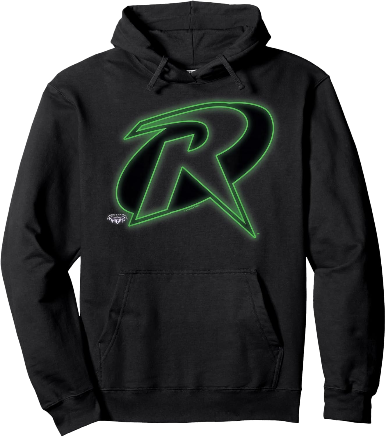 Gotham Knight Robin Logo Hoodie - Hoodie | Black