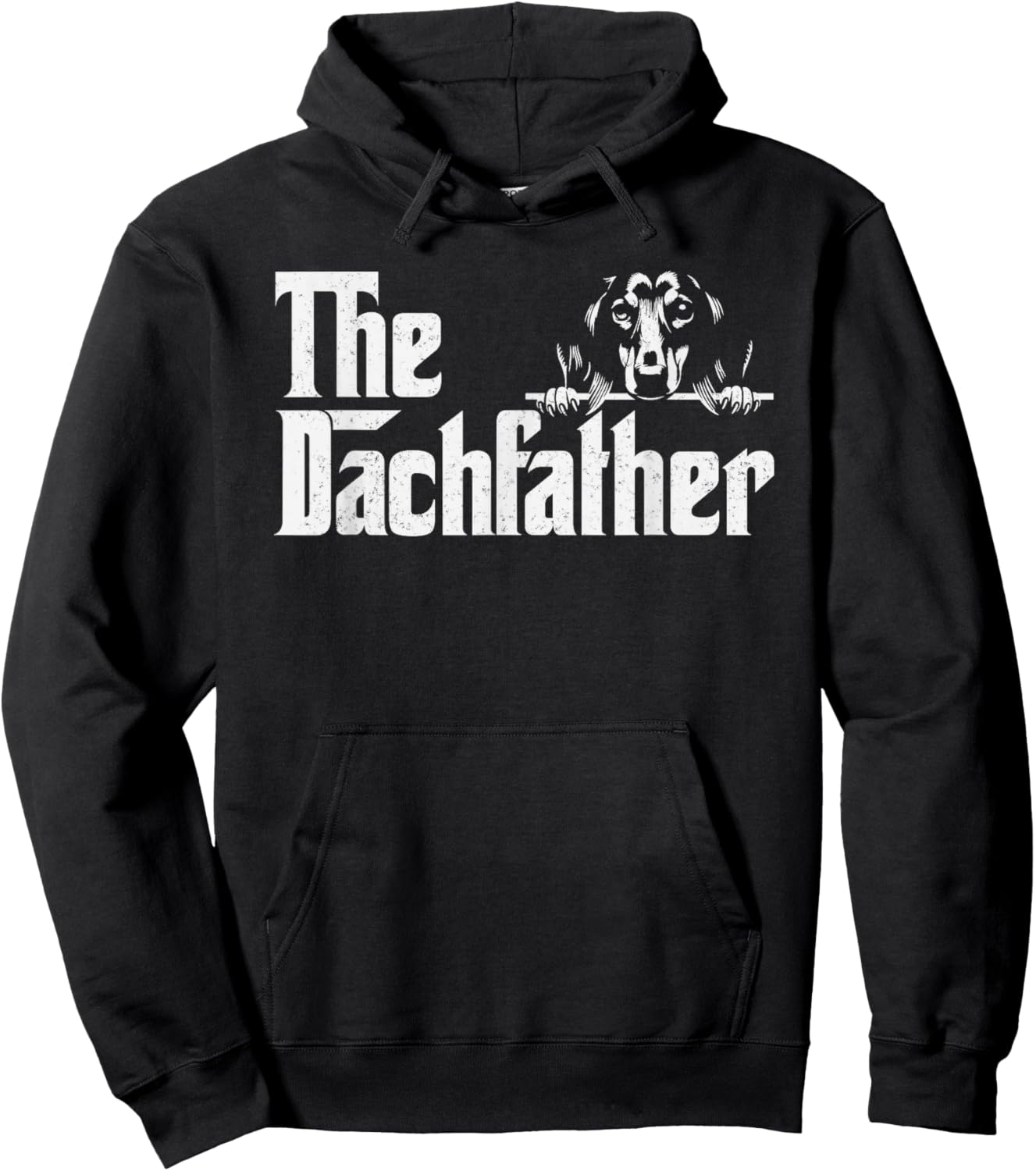 The Dachshund Fathers Day Dogfather gifts Wiener Dog Lover Hoodie - Hoodie | Black