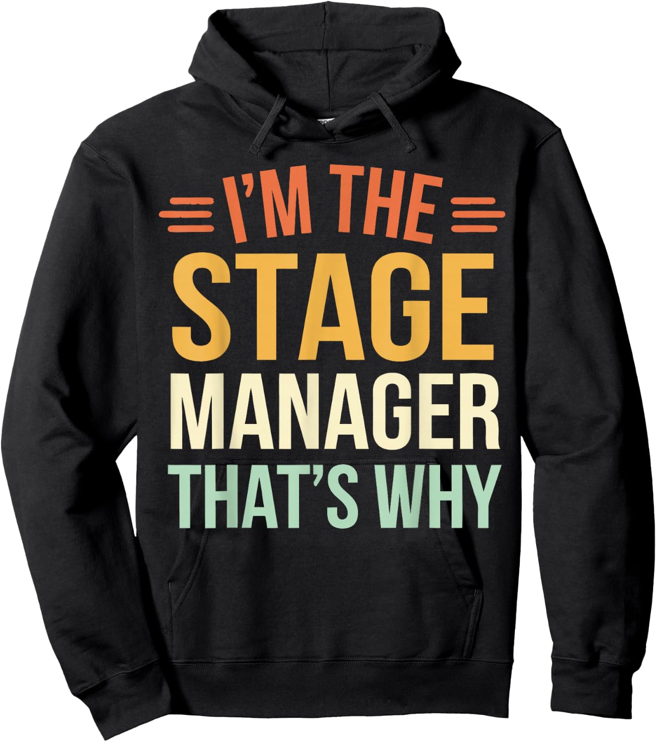 Theatre Stage Manager Hoodie - Hoodie | Black