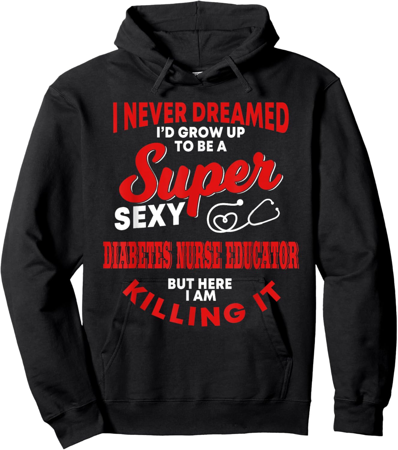 Funny Diabetes Nurse Educator Outfit Diabetic Patient Hoodie - Hoodie | Black