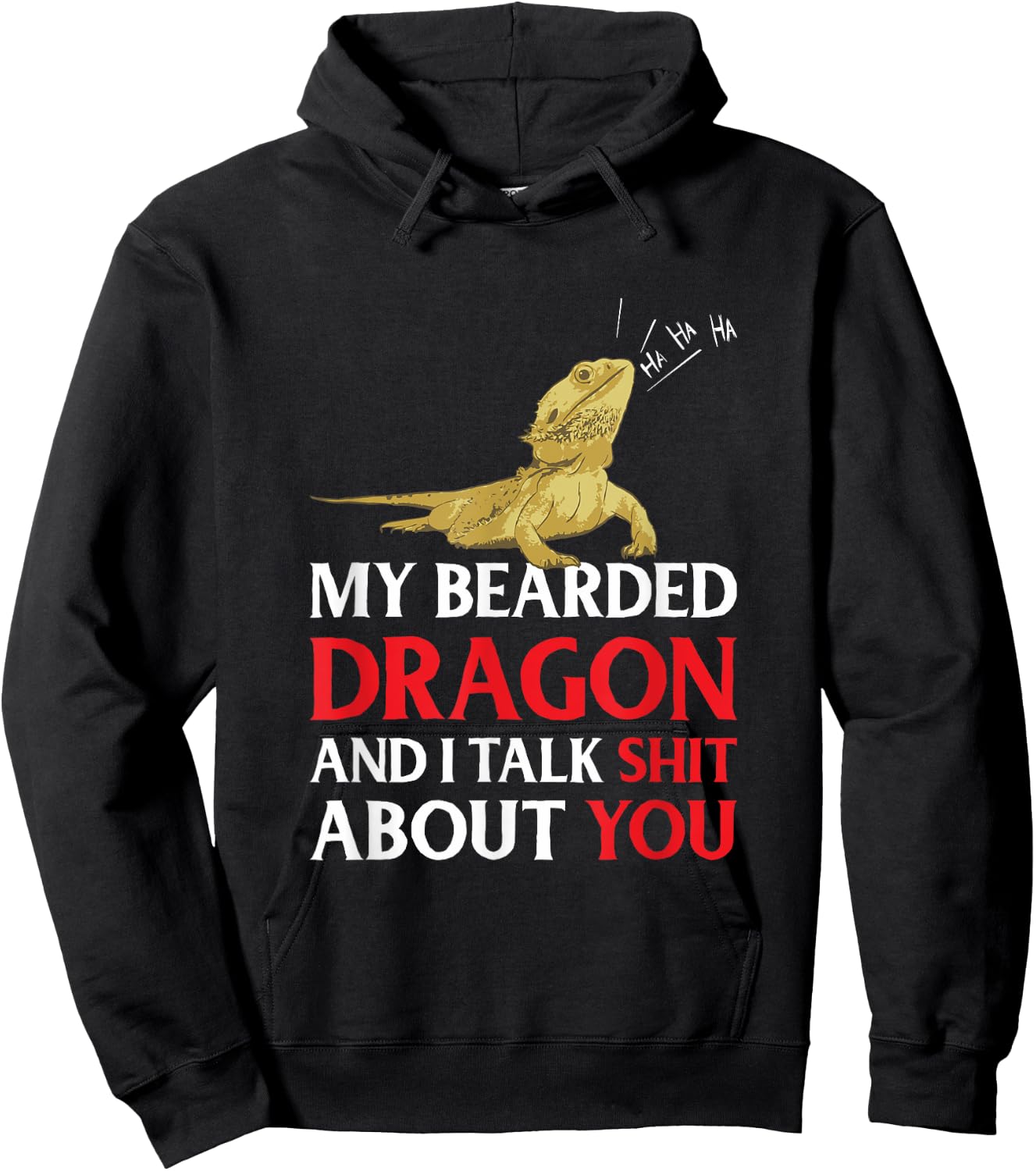 My Bearded Dragon And I Talk Shit About You Hoodie - Hoodie | Black
