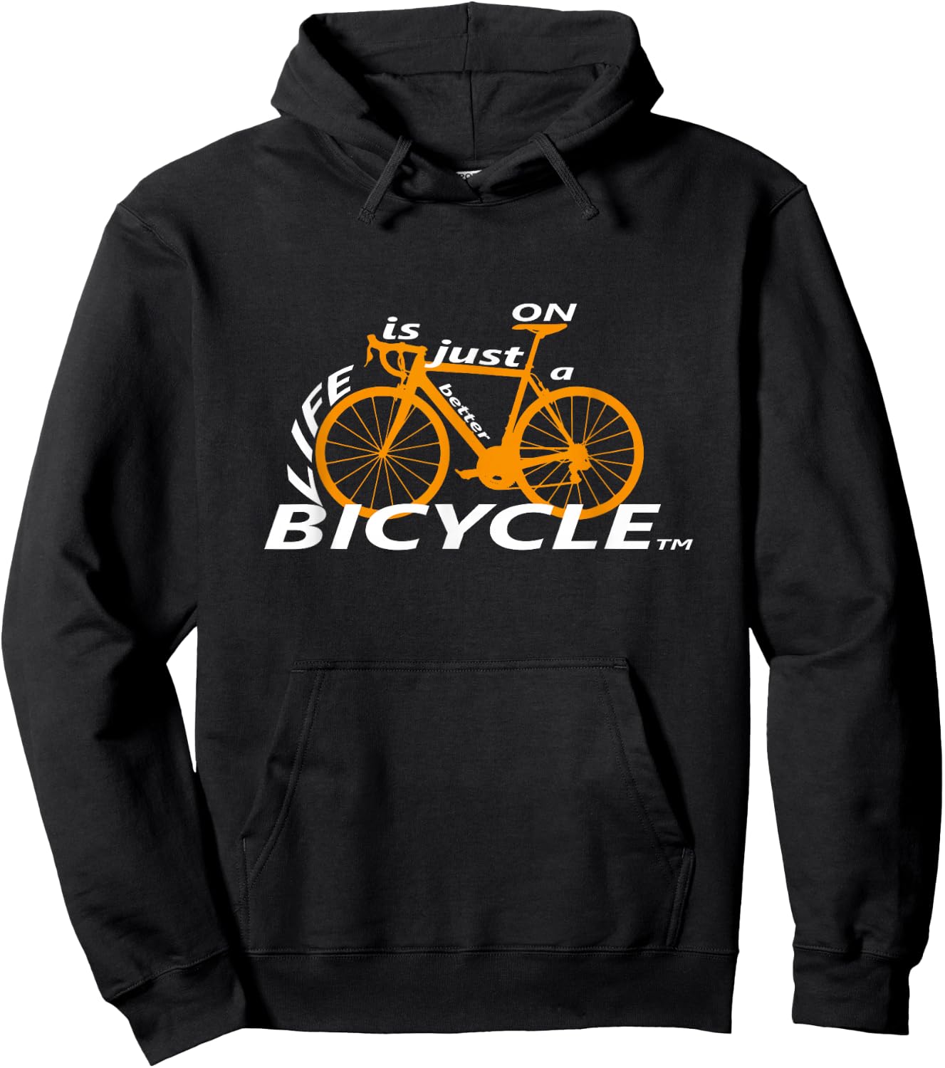 Life is just better on a bicycle Hoodie - Hoodie | Black