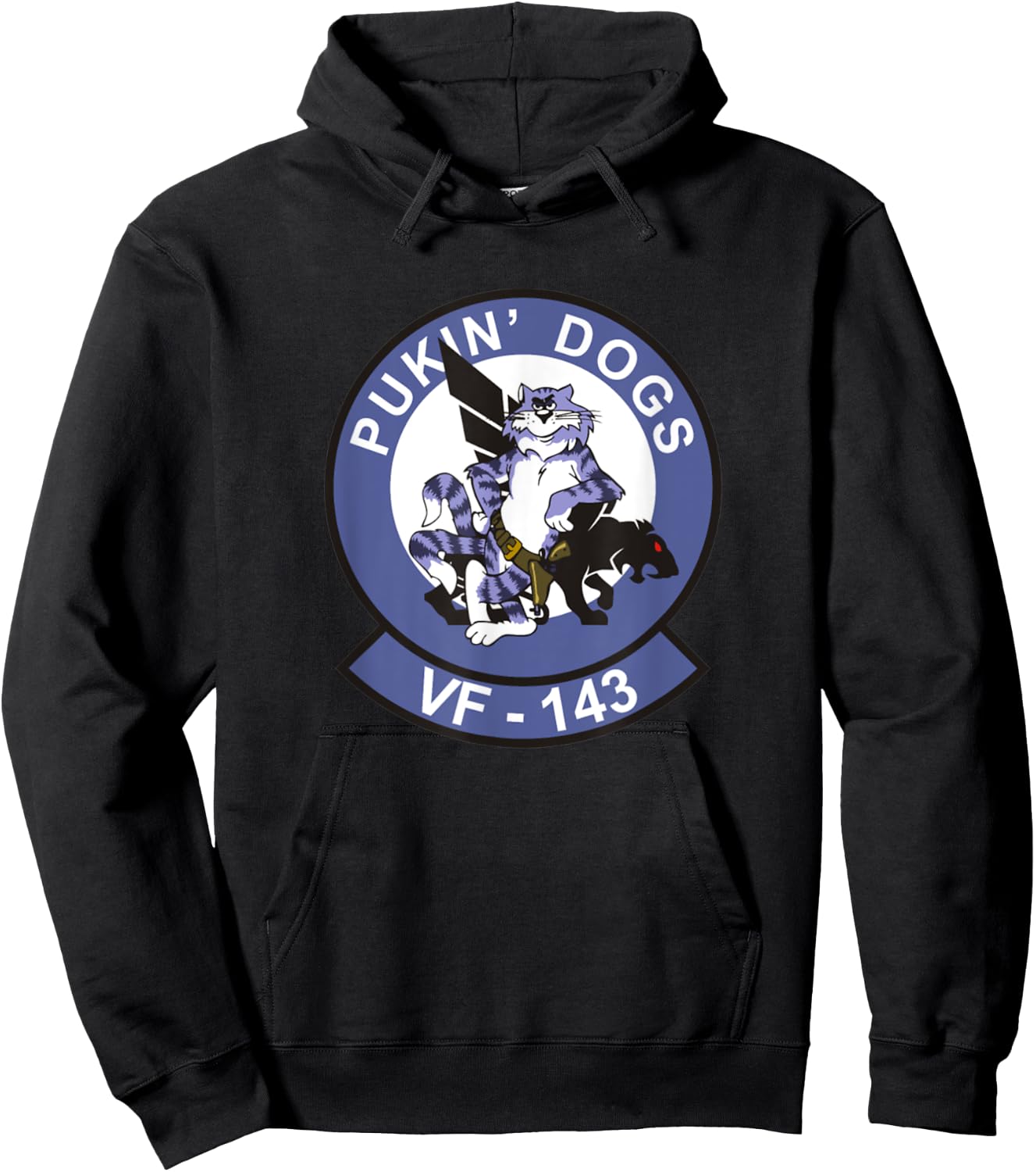 Pukin Dogs VF-143 Hornet Squadron Hoodie - Hoodie | Black
