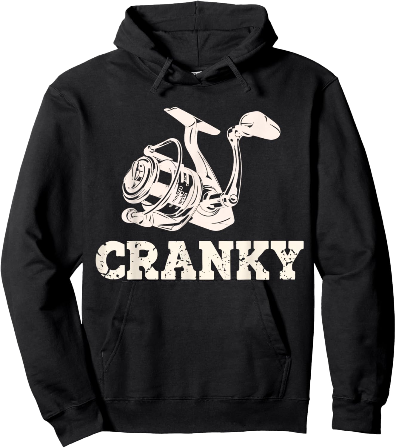 Cranky Fishing Lovers Gift , Women, Boys and Girls Hoodie - Hoodie | Black