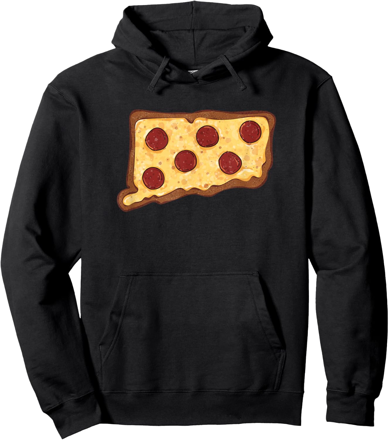 Connecticut Pizza Hoodie - Hoodie | Black