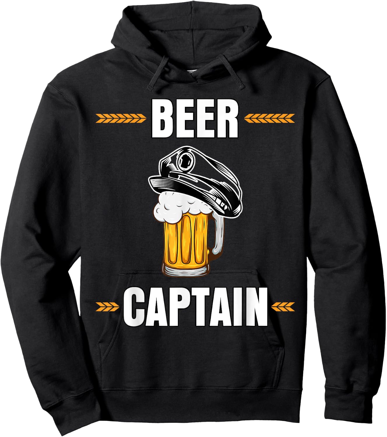 Stag Night Beer Captain Funny Beer Saying Hoodie - Hoodie | Black