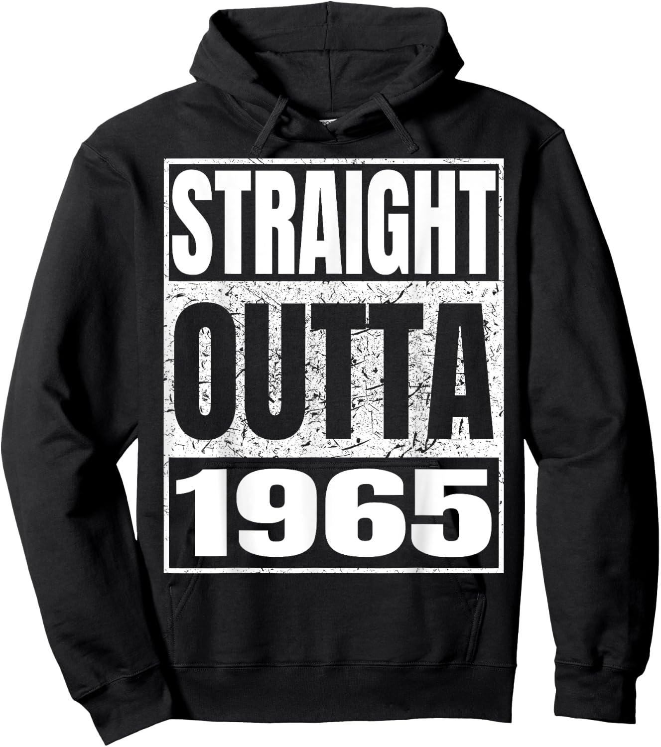 Straight Outta 1965 Birth Of Birthday Born in 1965 Vintage Hoodie - Hoodie | Black