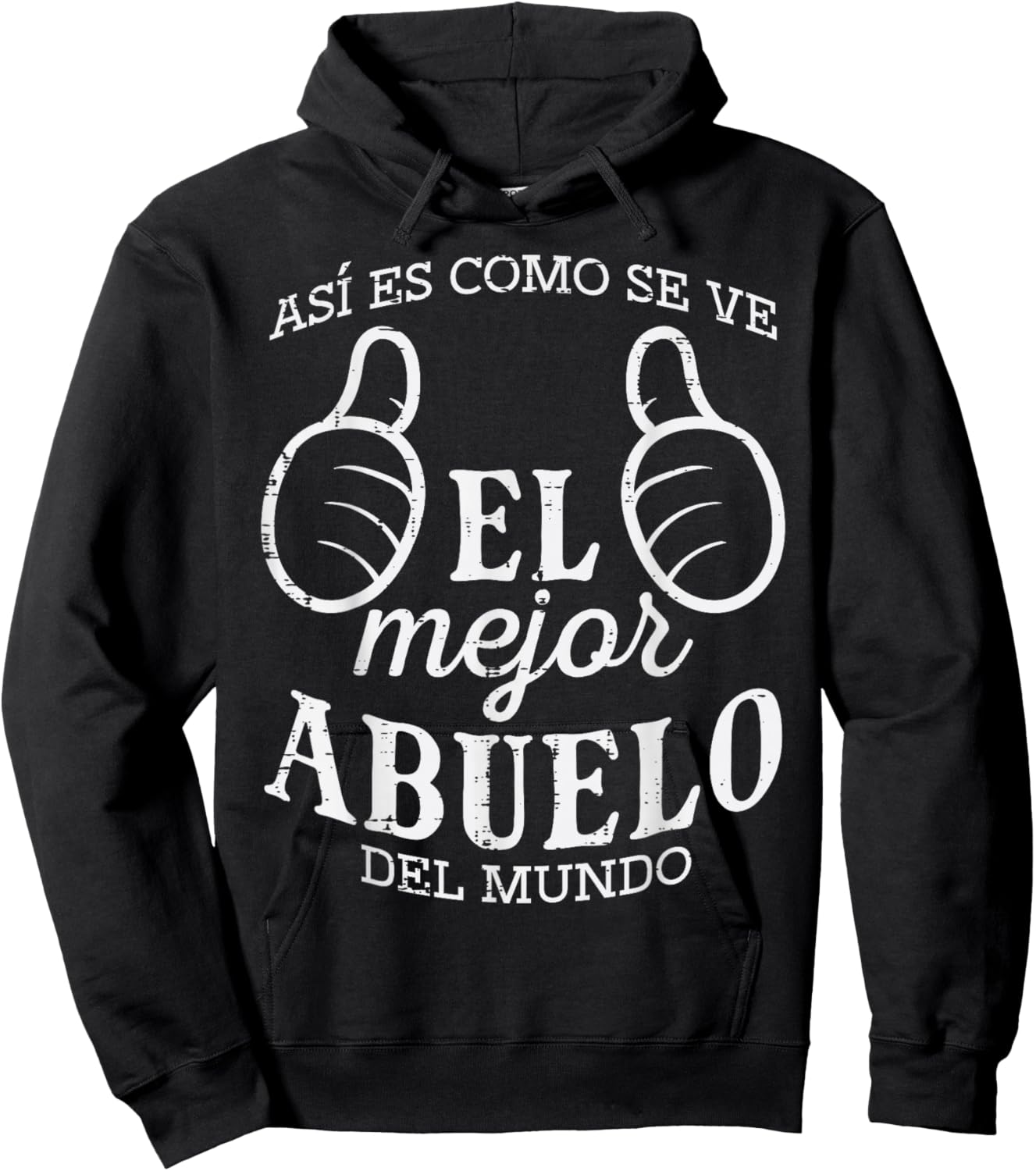 Fathers Day El Mejor Abuelo Del Mundo Spanish Grandpa Papa Hoodie - Hoodie | Black