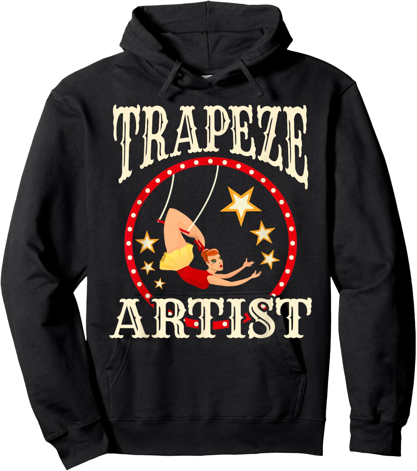 Circus - Trapeze - Trapeze Artist Costume Hoodie - Hoodie | Black