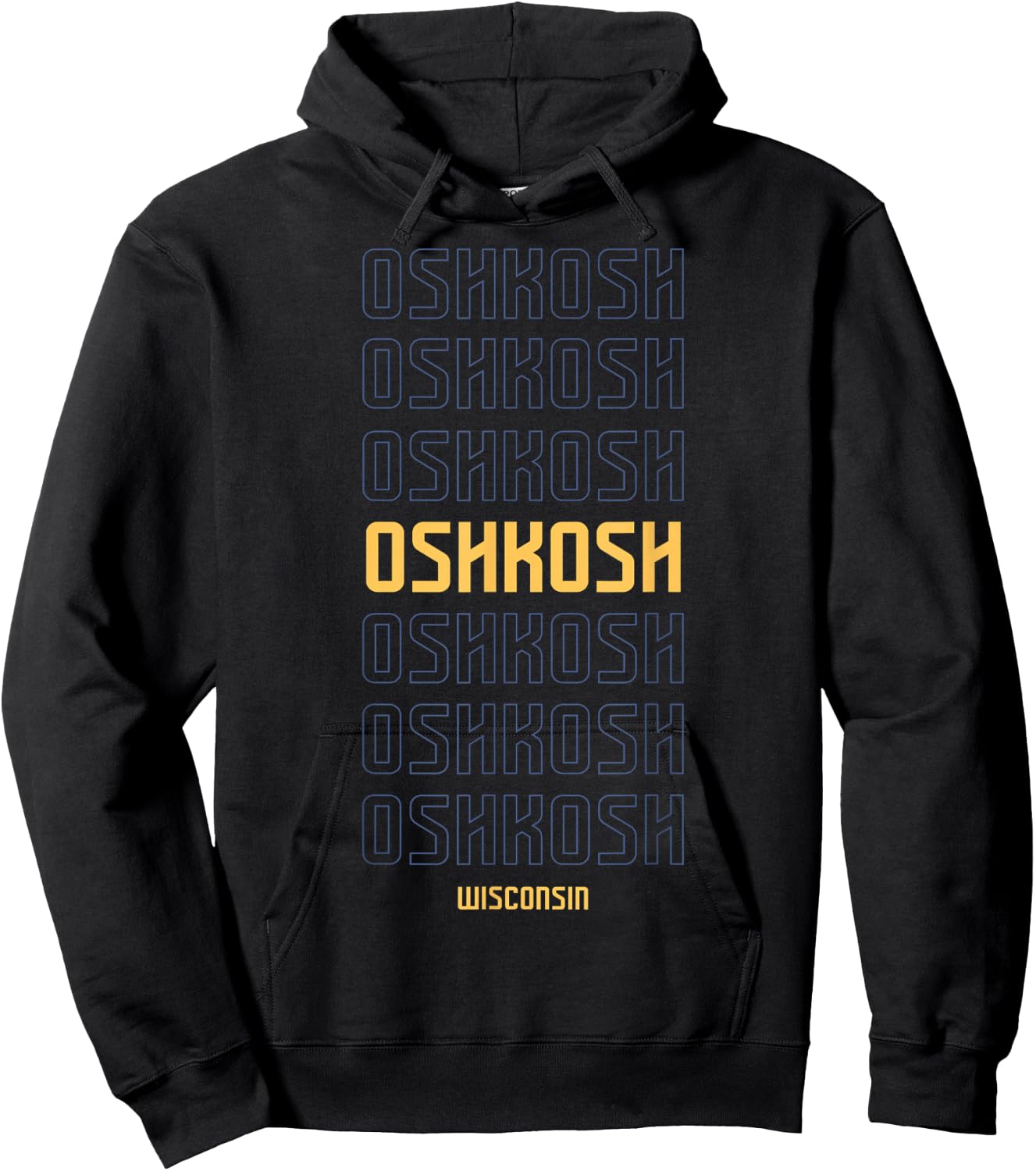 Oshkosh Wisconsin Hoodie - Hoodie | Black