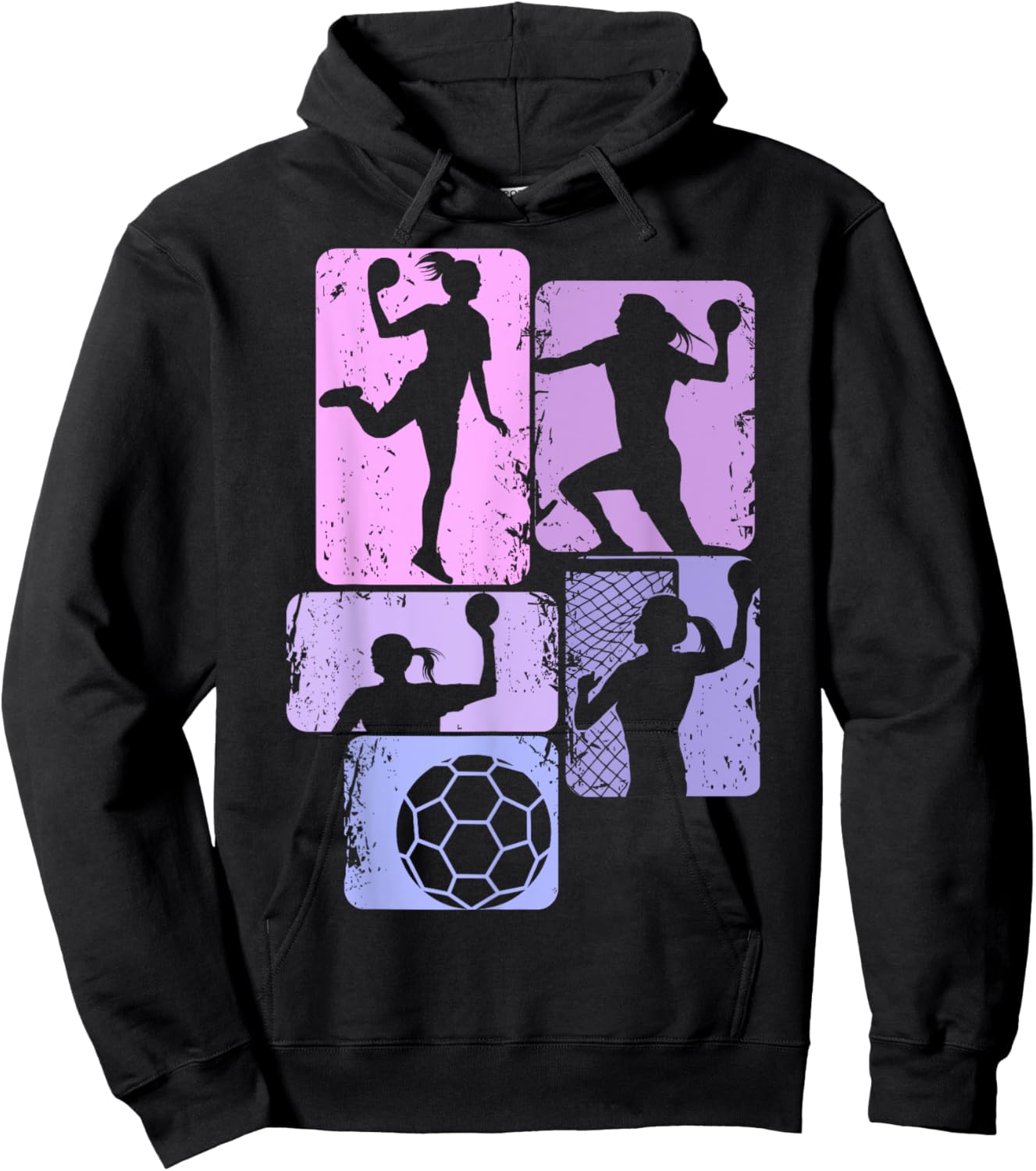 Handball Handballerin Mädchen Kinder Frauen Hoodie - Hoodie | Black