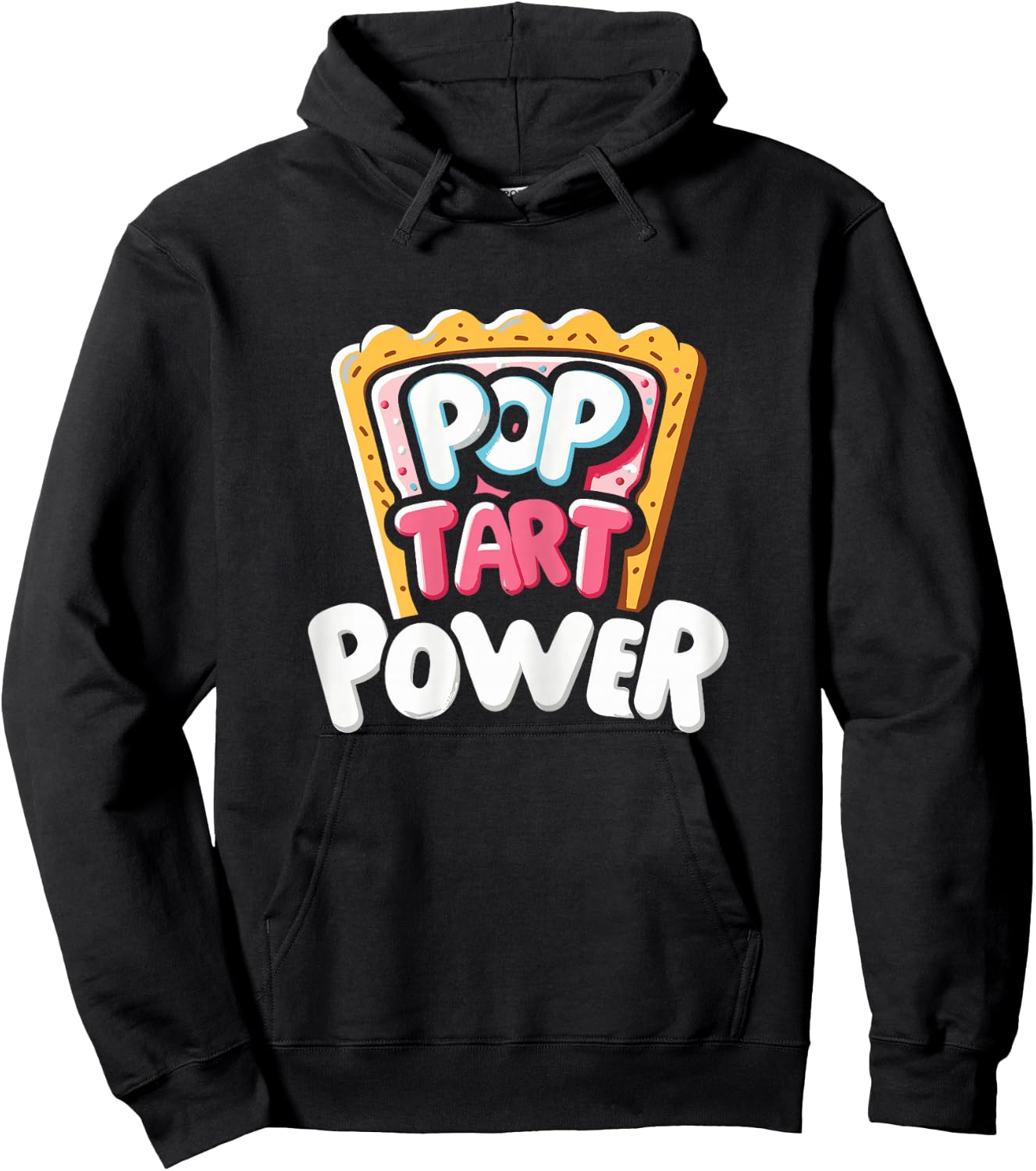 Pop Tart Power! Funny Toaster Pastry Gym Workout Hoodie - Hoodie | Black