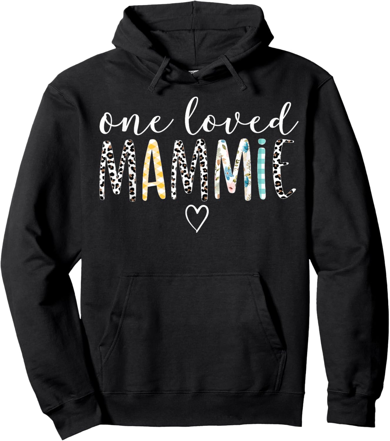 Mammie Gifts Women One Loved Mammie Mother's Day Hoodie - Hoodie | Black