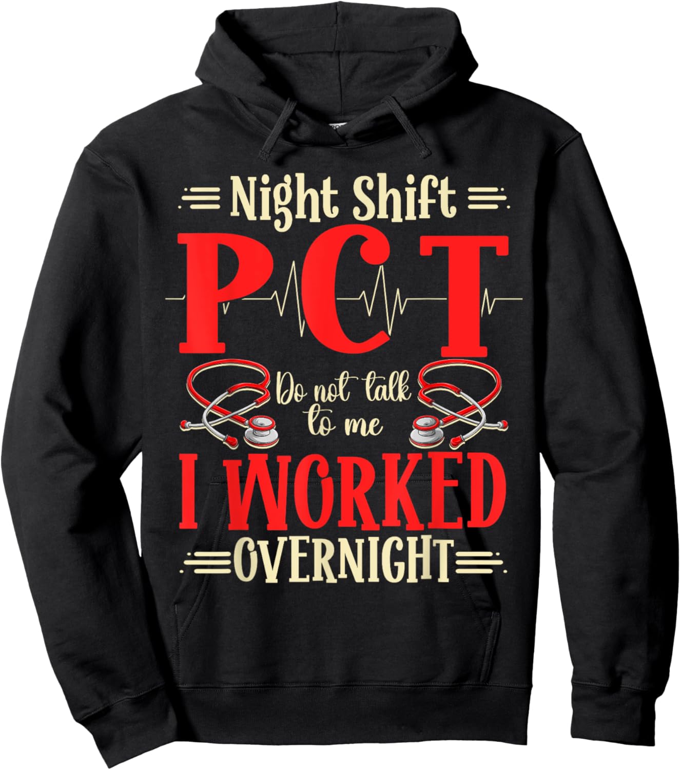 PCT Night Shift Worker Hoodie - Hoodie | Black