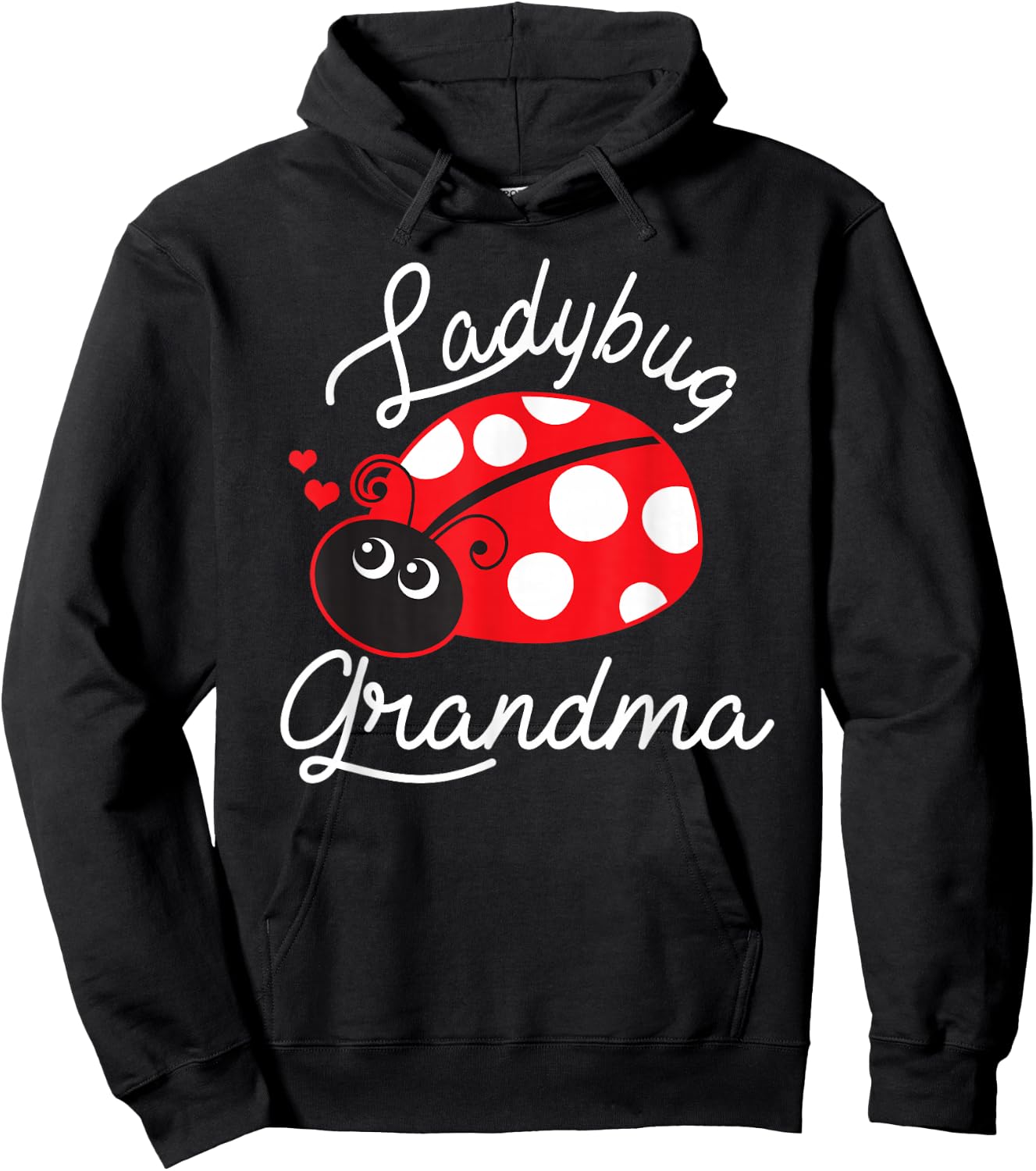 Ladybug Grandma Cute Ladybug Hoodie - Hoodie | Black