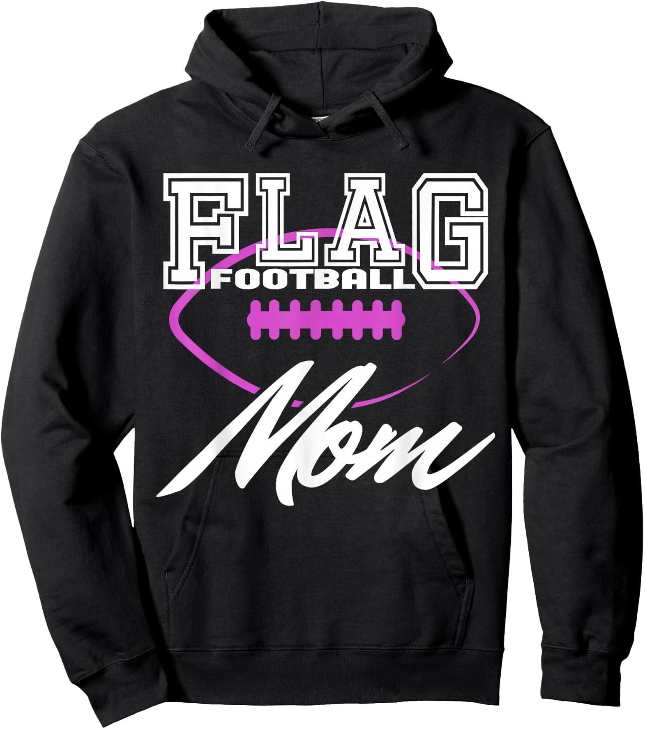 Mum Football Flag Hoodie - Hoodie | Black