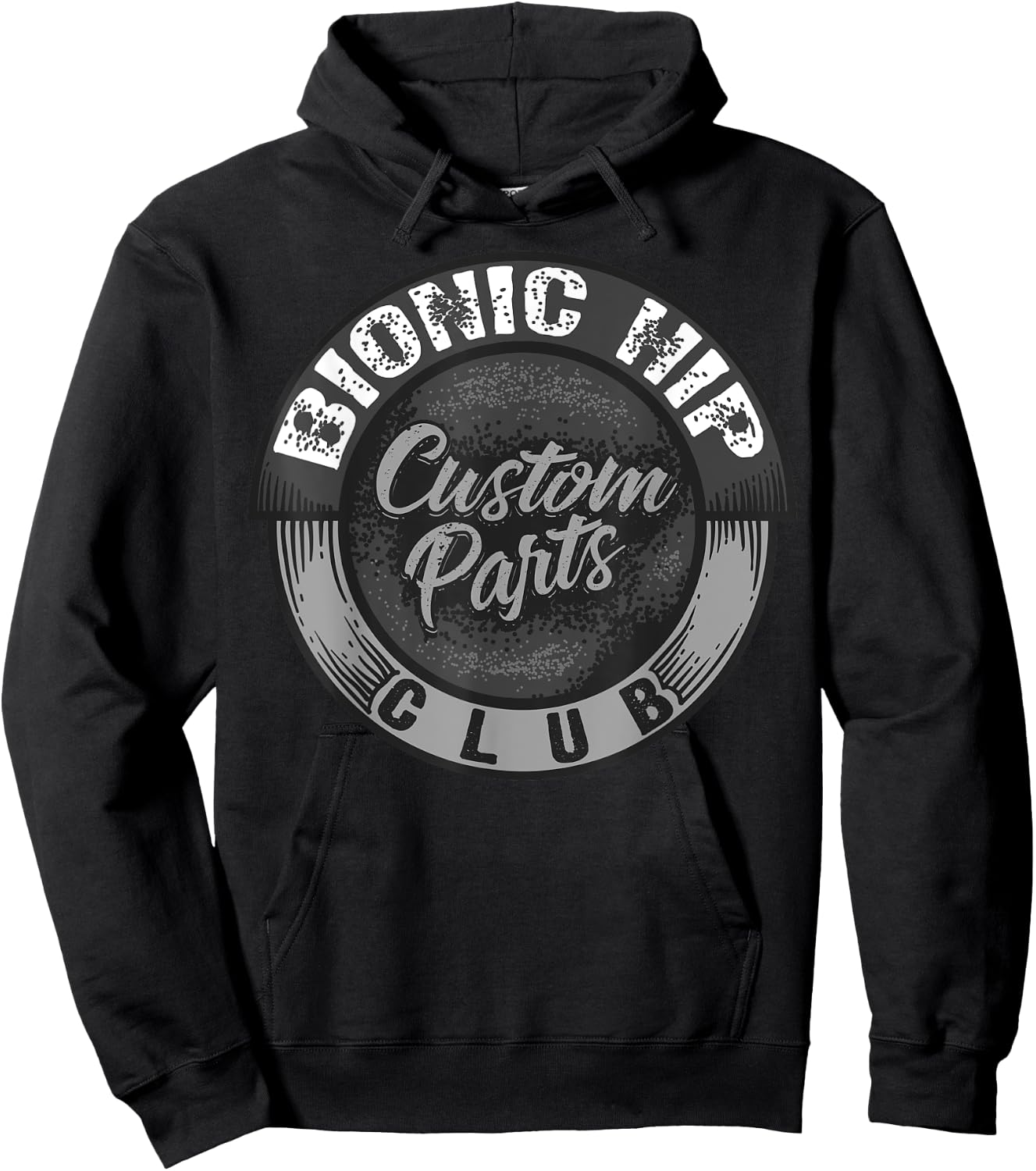 Bonic Hip Custom Parts Club | Cute Orthopaedic Surgery Gift Hoodie - Hoodie | Black