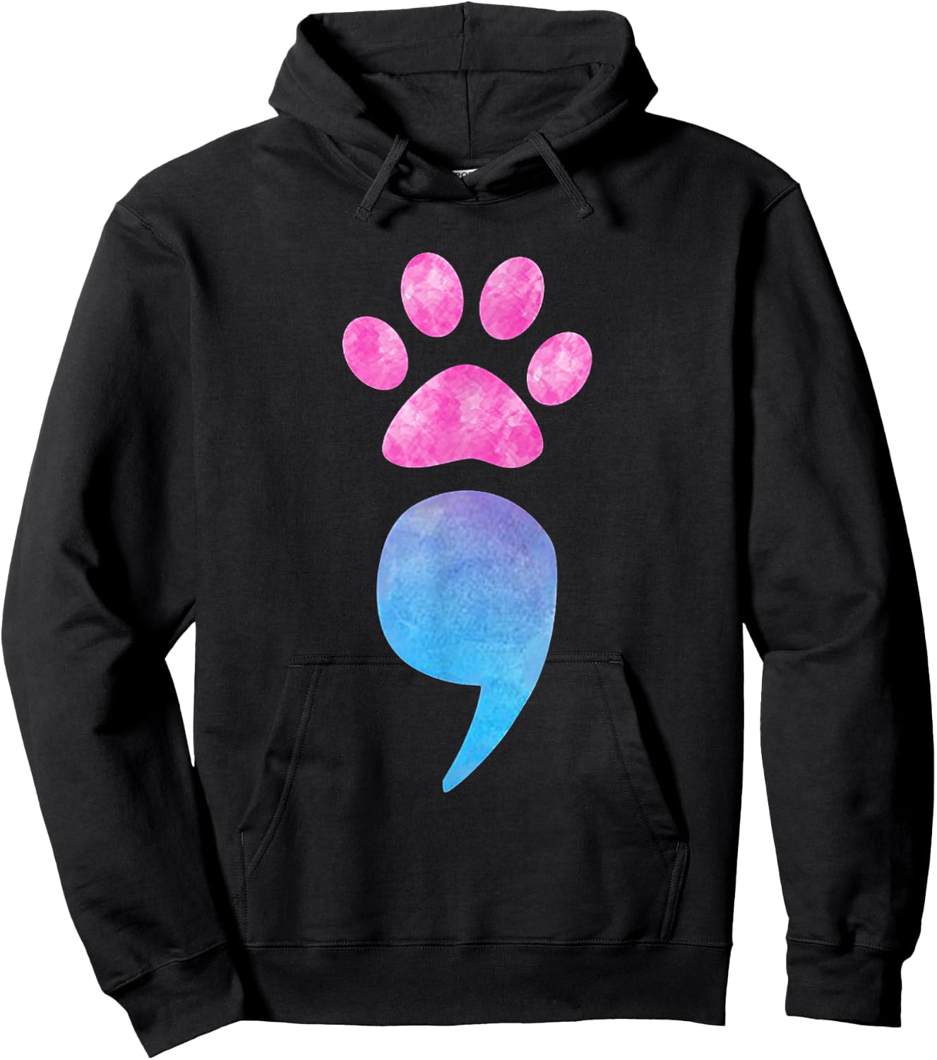 Suicide Prevention Awareness Dog Paw Dog Mom Dog Dad Hoodie - Hoodie | Black