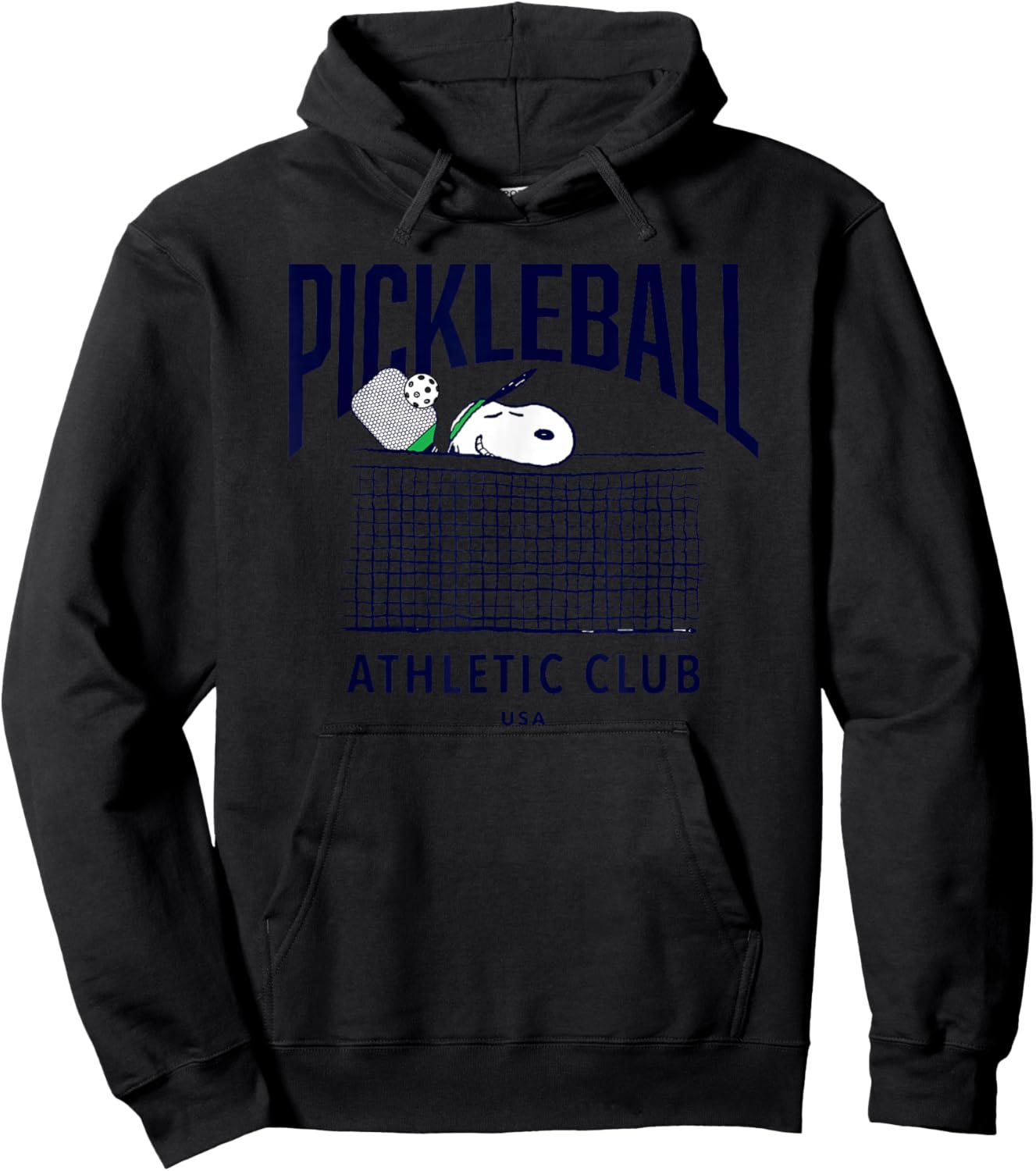 Peanuts - Snoopy Pickleball Athletic Club USA Hoodie - Hoodie | Black