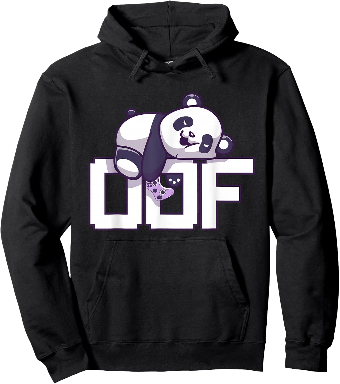 Oof Gamer Meme - Noob Internet Culture Panda Gamer Hoodie - Hoodie | Black