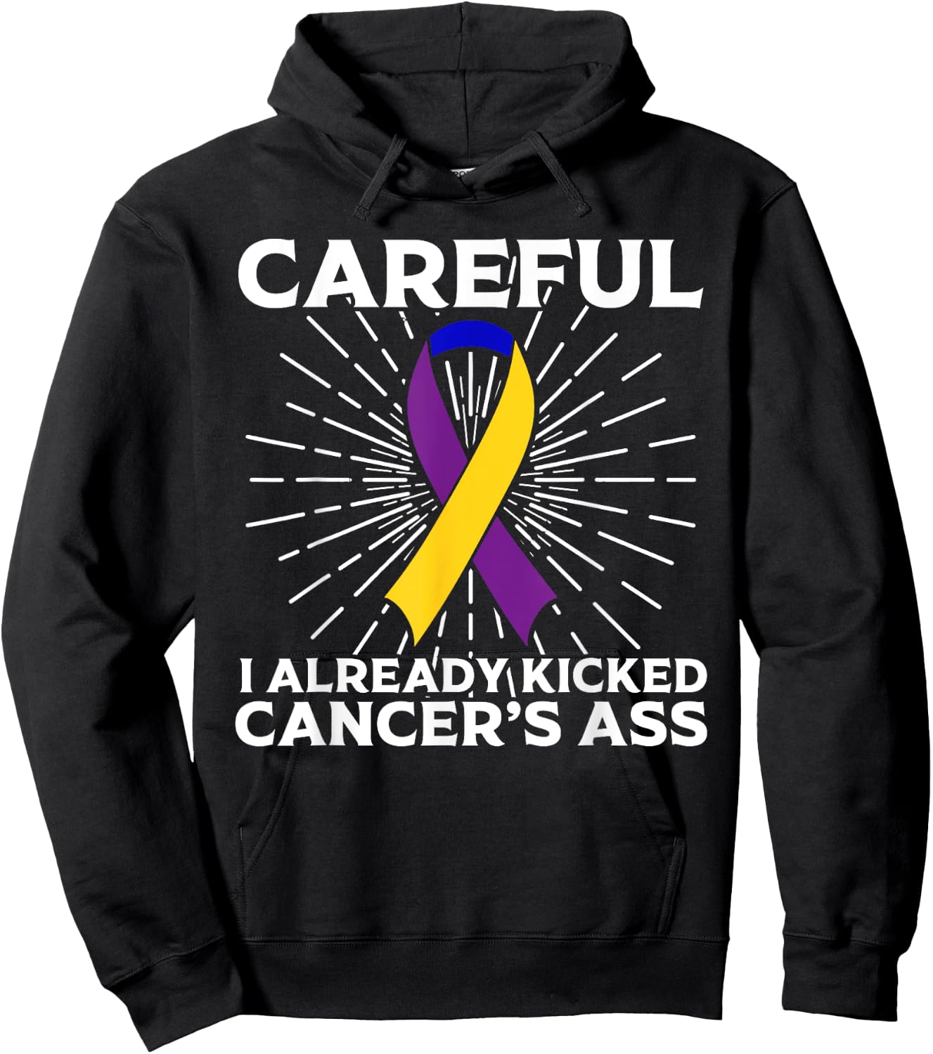 Funny Bladder Cancer Awareness Gift Women Survivors Hoodie - Hoodie | Black