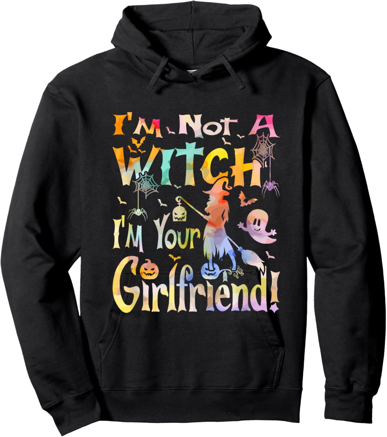 I'm Not A Witch I'm Your Girlfriend! Halloween Hoodie - Hoodie | Black