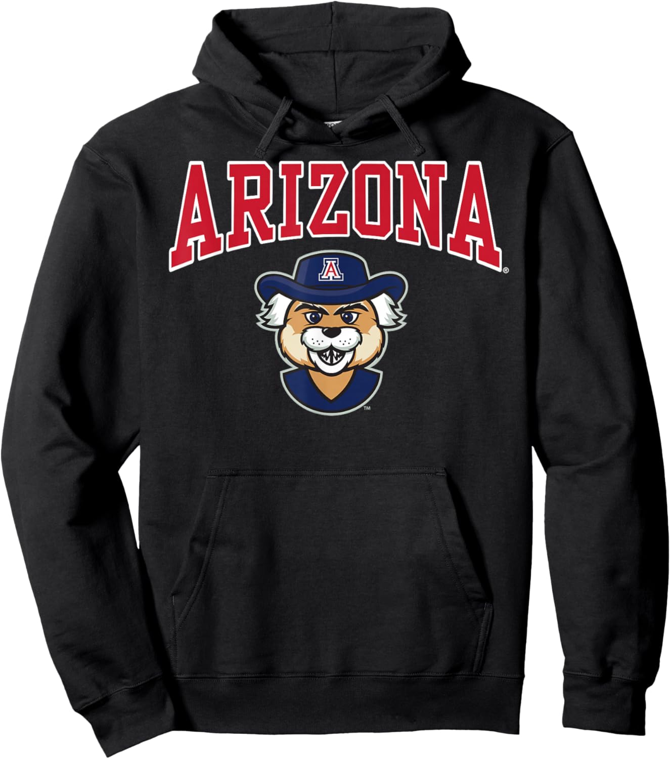 Arizona Wildcats Wilbur Mascot Officially Licensed Hoodie - Hoodie | Black