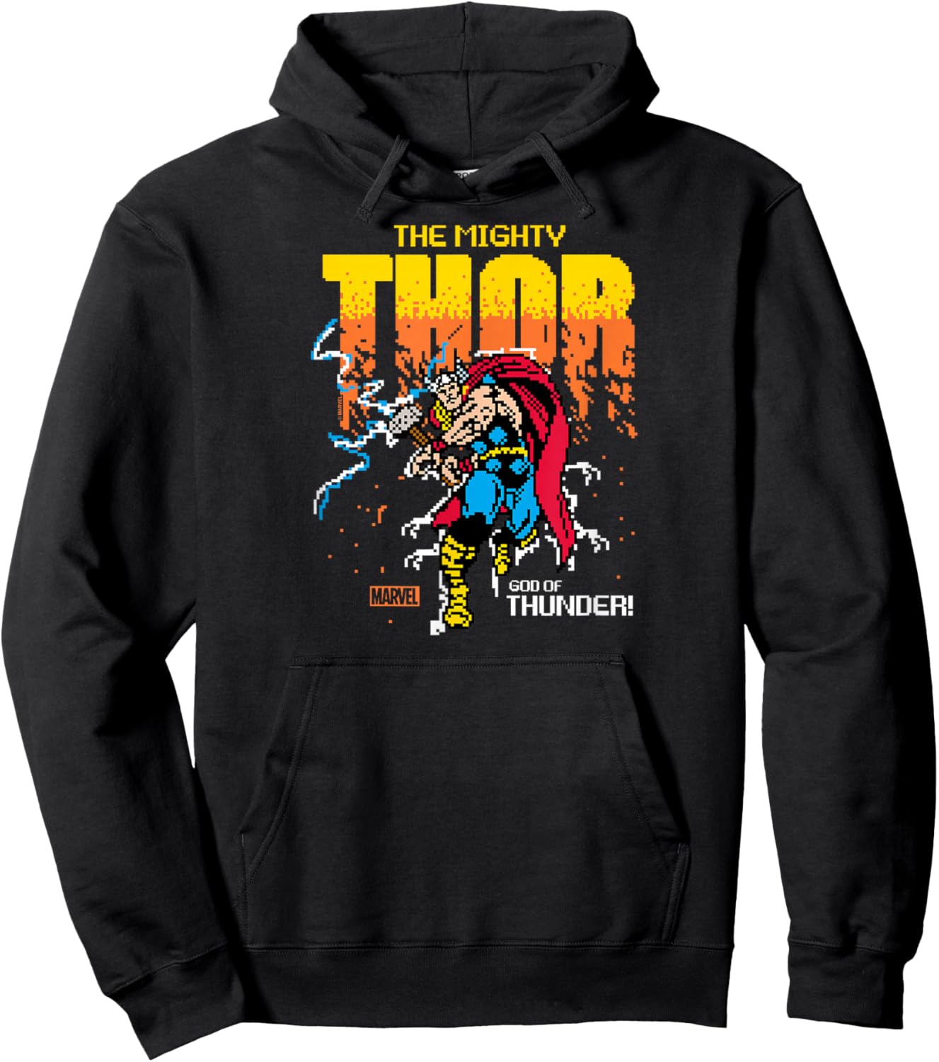 Thor - 8-Bit Hoodie - Hoodie | Black