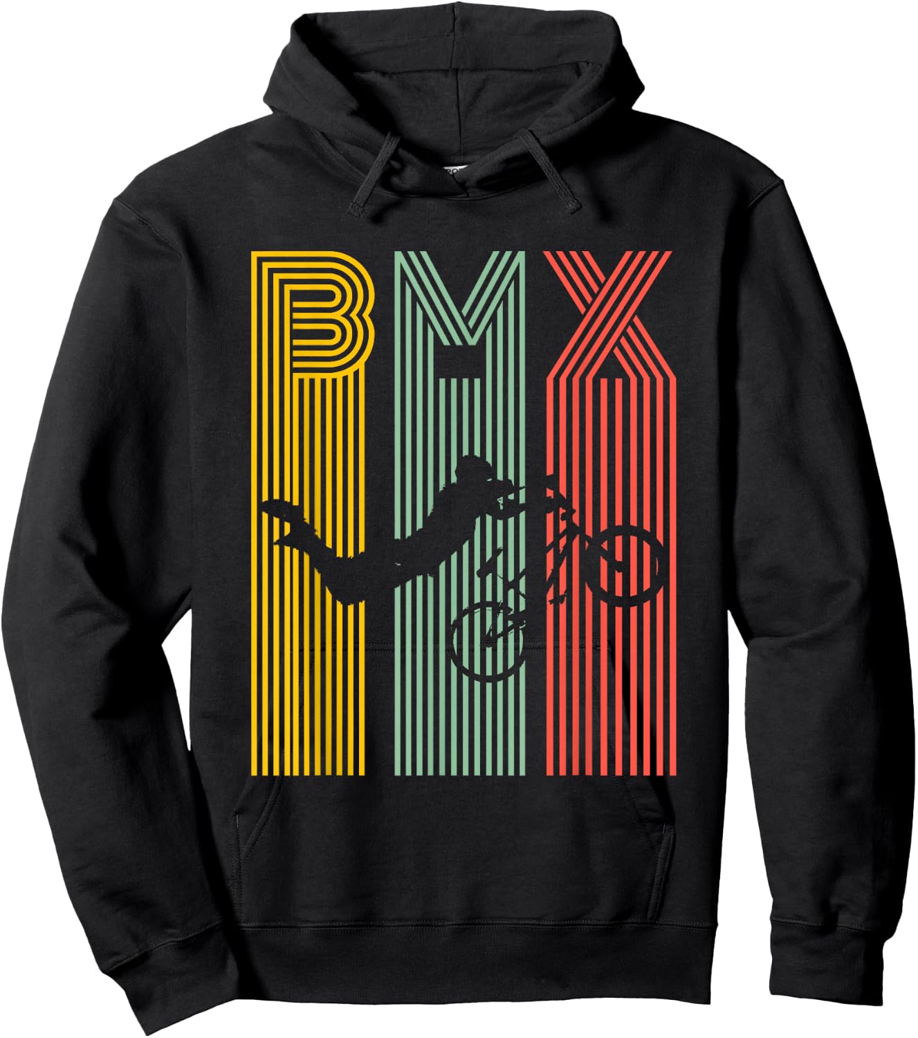 BMX Vintage Bike Bicycle Racing Stunt Hoodie - Hoodie | Black
