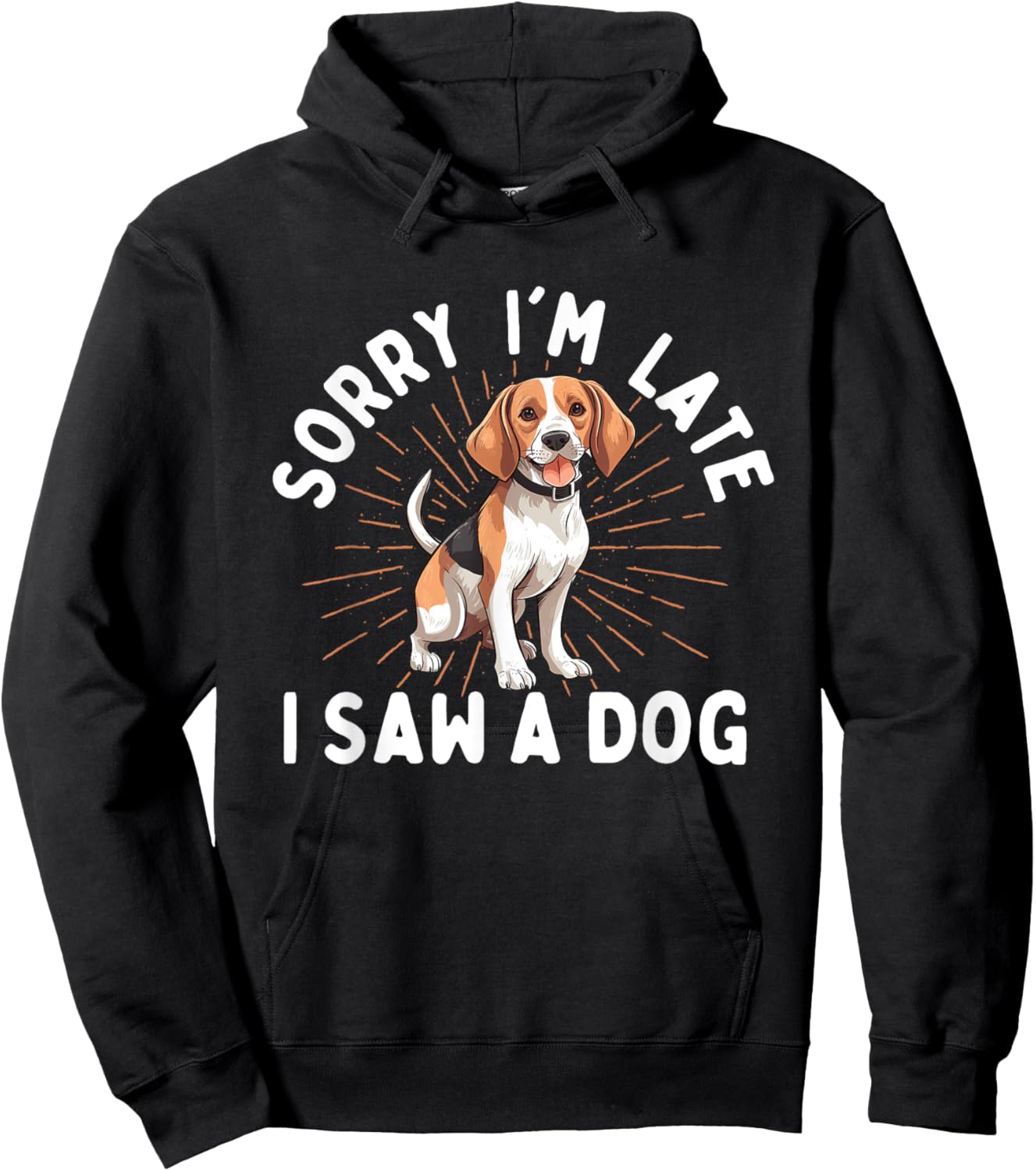 Sorry I'm Late I Saw A Dog - Animal Rescue & Adoption Women Girls Kids Hoodie - Hoodie | Black