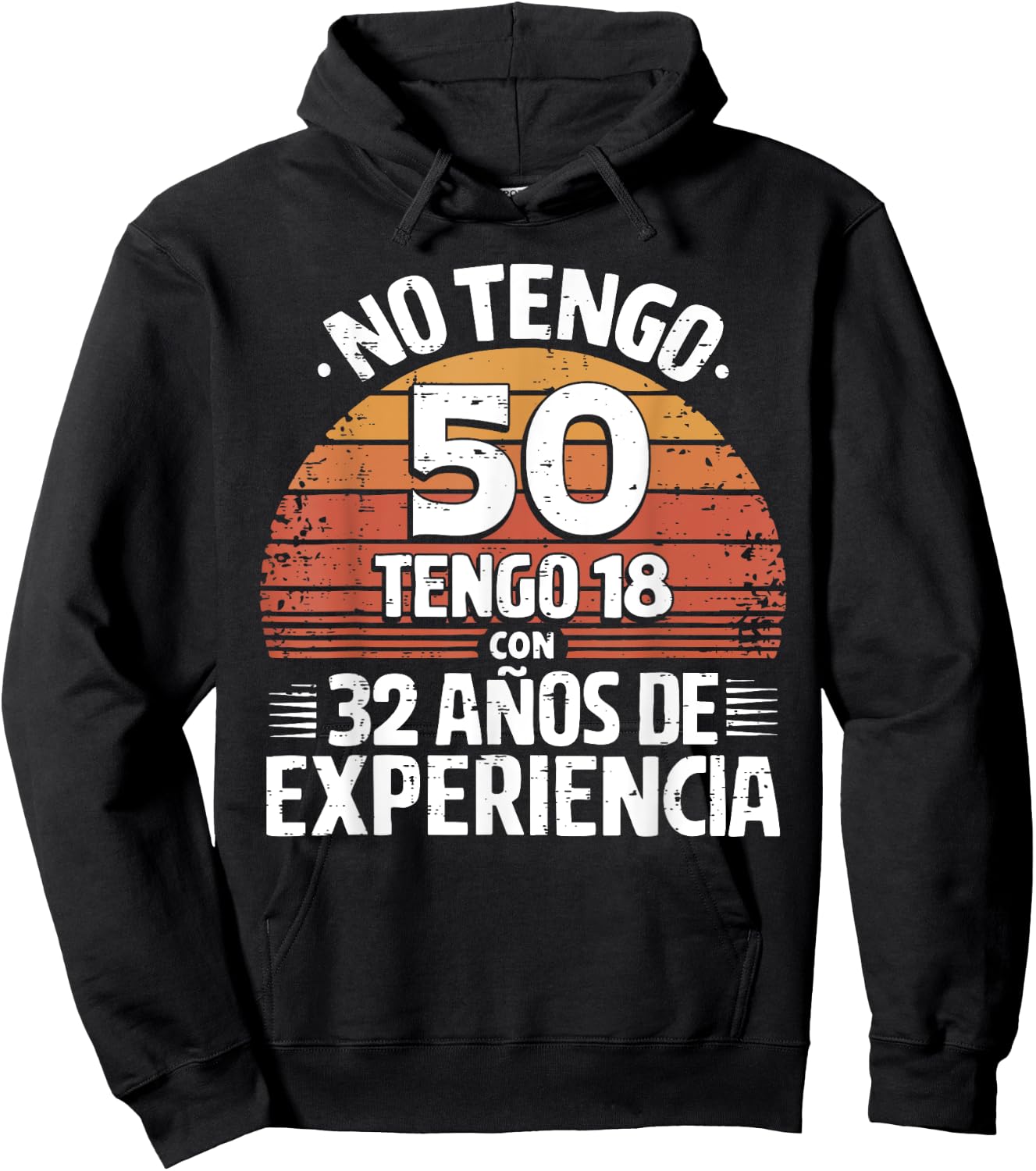 50th Birthday gift in Spanish Regalo cumpleanos 50 Men Women Hoodie - Hoodie | Black