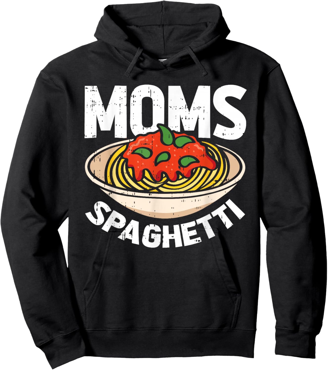 Moms Spaghetti Mothers Day Mama Chef Mommy Momma Wife Women Hoodie - Hoodie | Black