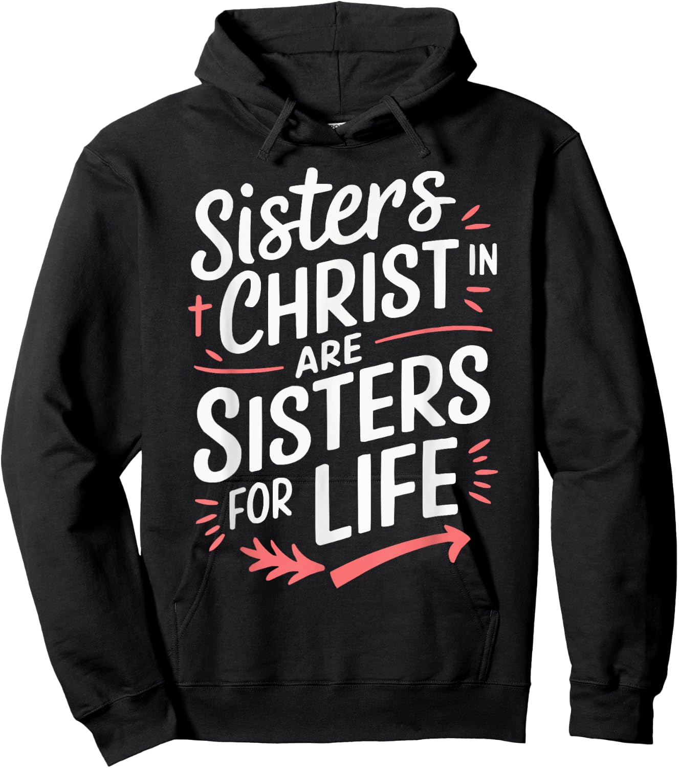 Sisters In Christ Religion Jesus Christian Women Faith Hoodie - Hoodie | Black