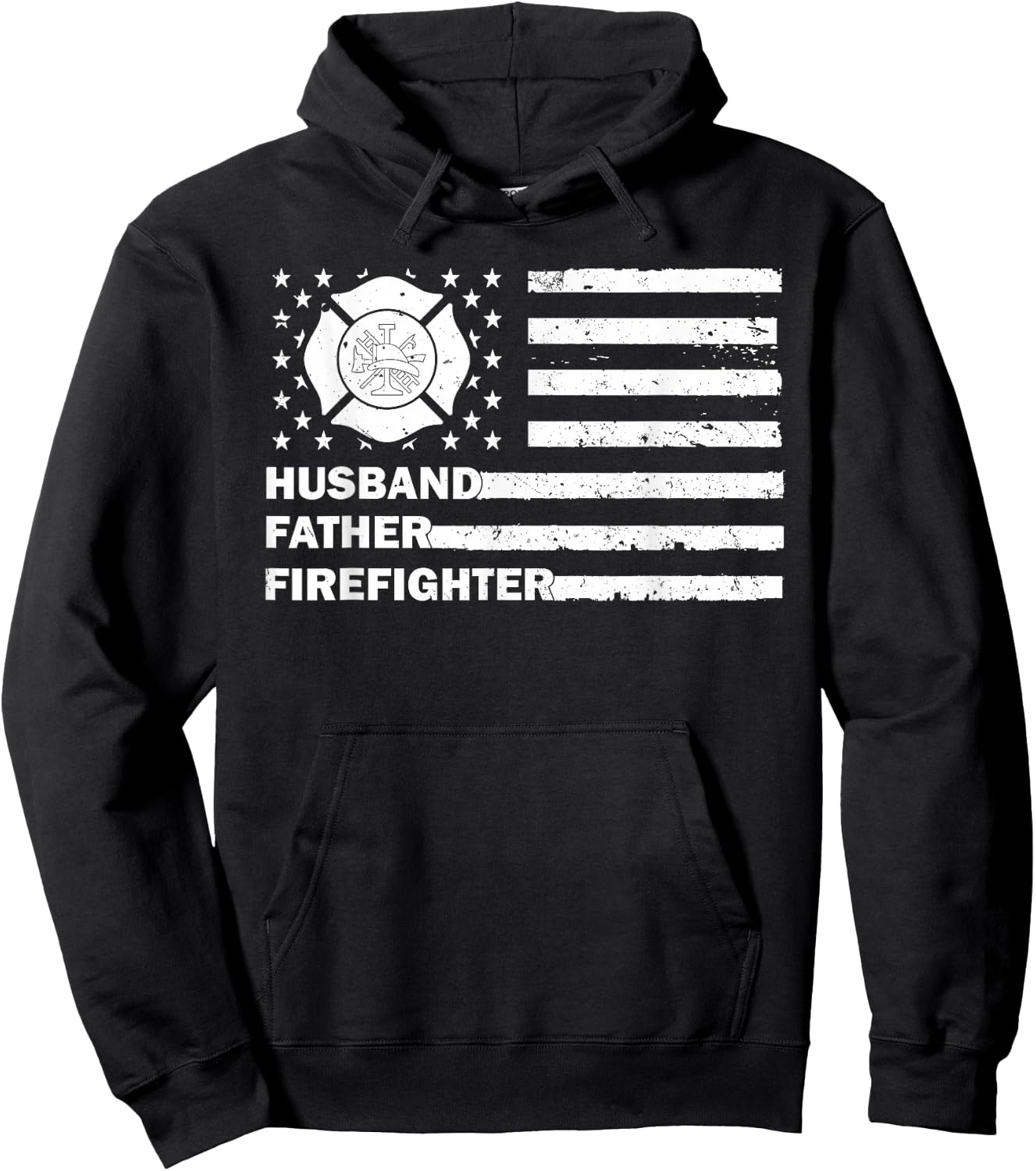 Firefighter Art For Husband Men Dad Firefighting Firefighter Hoodie - Hoodie | Black