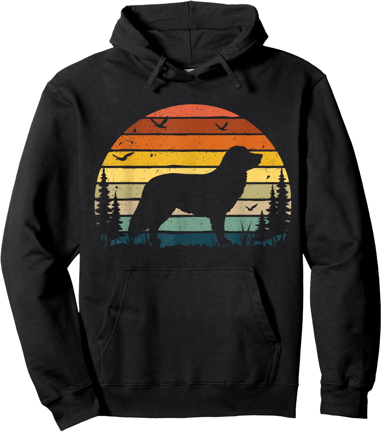 Nova Scotia Duck Ringing Retriever Vintage Dog Hoodie - Hoodie | Black