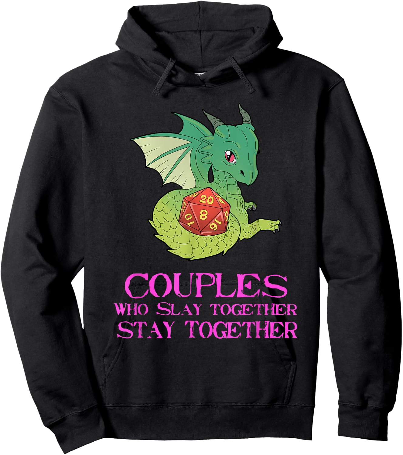 Funny Couples Tabletop Gaming Design Hoodie - Hoodie | Black