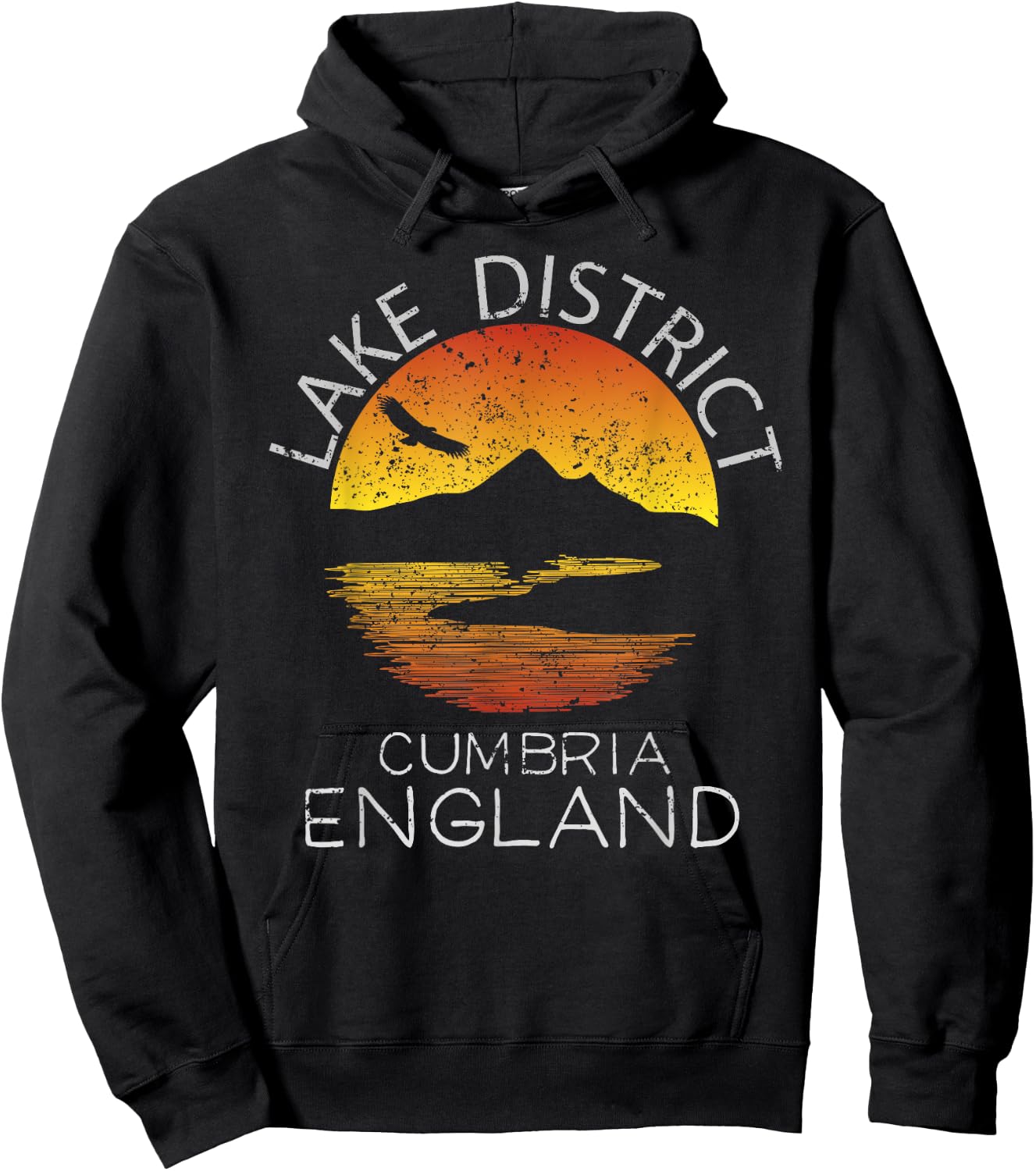 Lake District Shirt Cumbria England Hiking Walks Gift Hoodie - Hoodie | Black