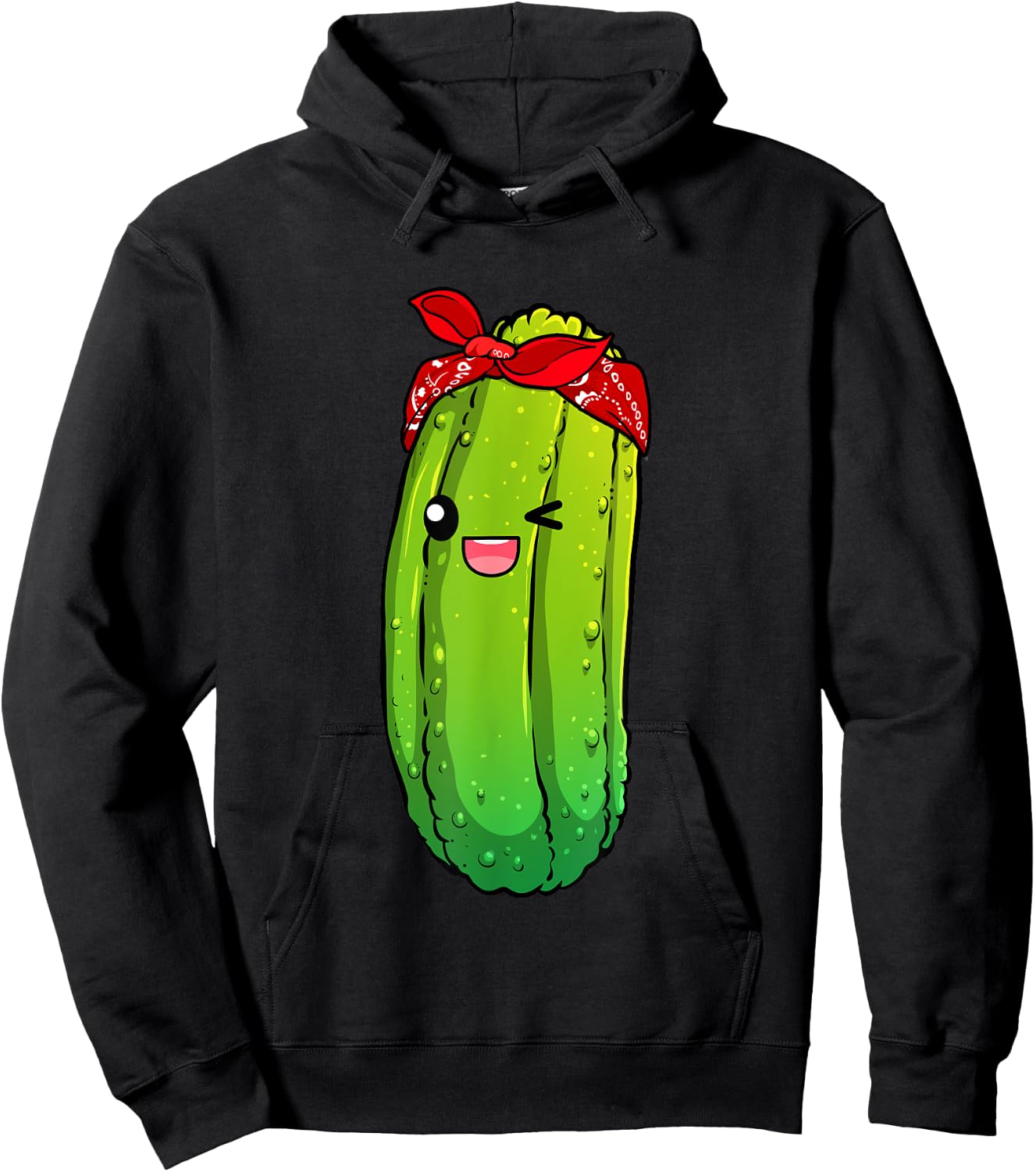 Funny Pickle Art For Boys Girls Kids Cucumber Pickle Novelty Hoodie - Hoodie | Black