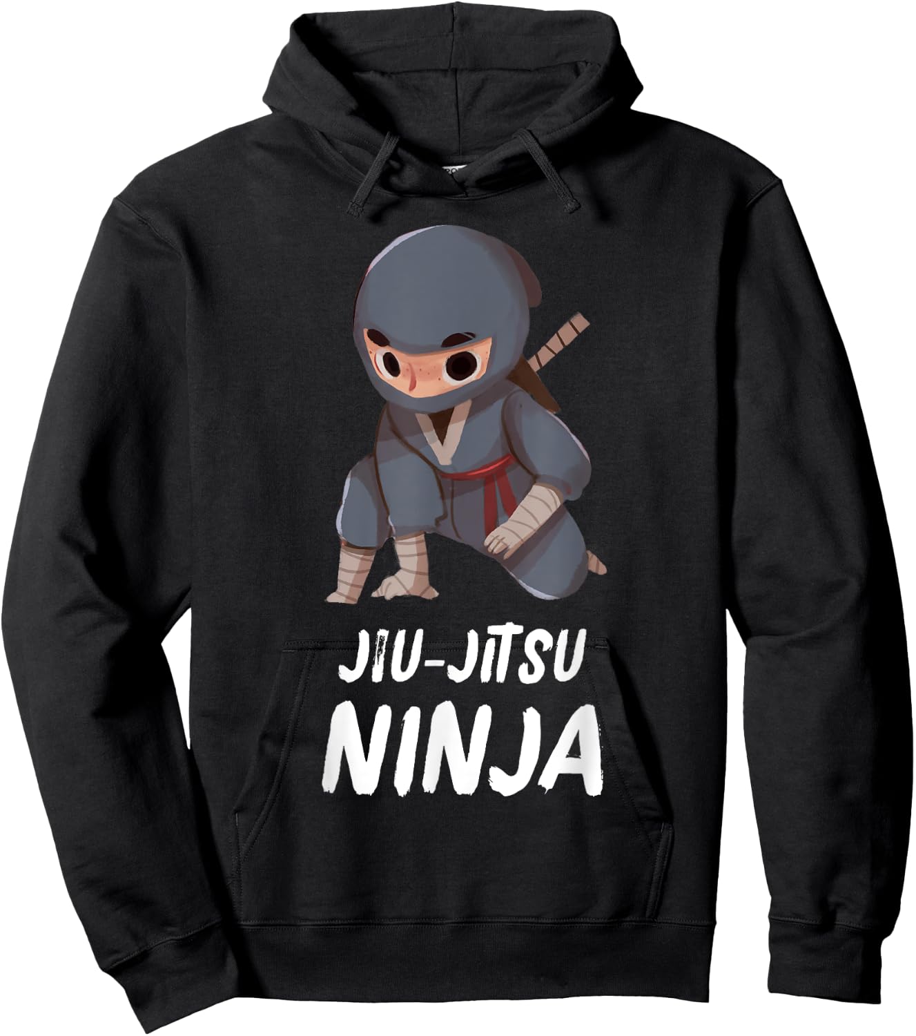 Jiu-Jitsu Ninja Boy Funny Martial Arts Sports Hoodie - Hoodie | Black