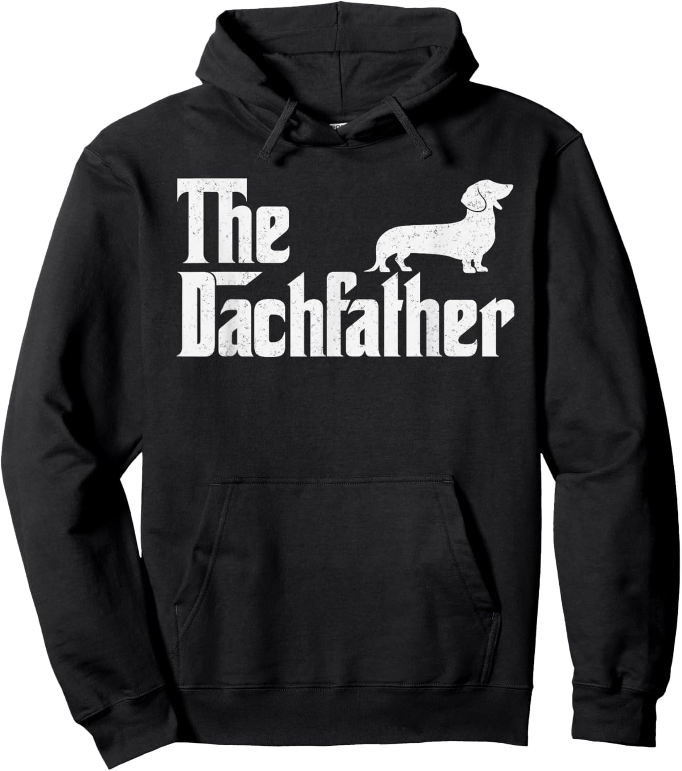 The Dachshund Funny Wiener Dog Gifts Fathers Day Hoodie - Hoodie | Black