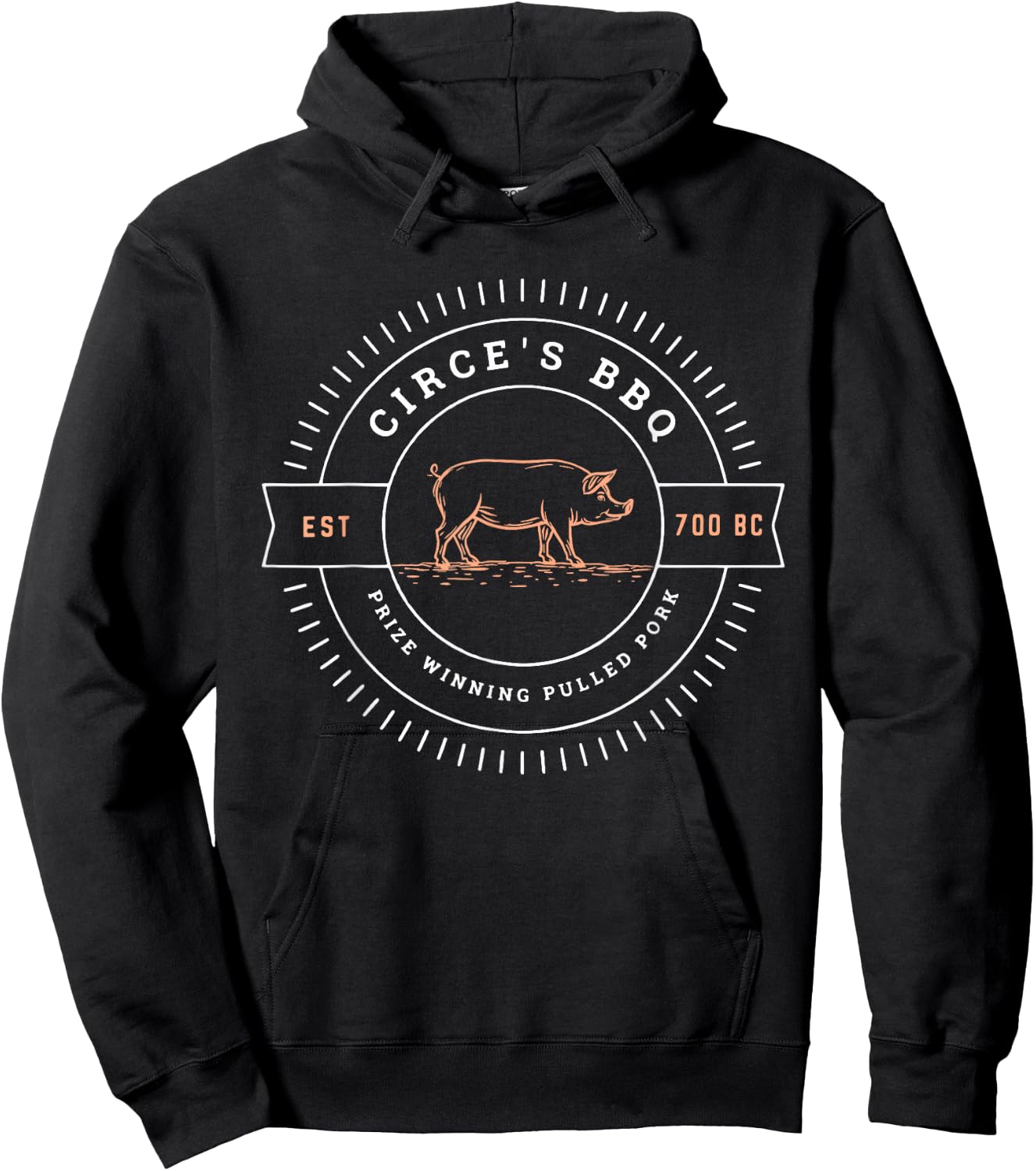 Circe's BBQ Funny Greek Mythology Hoodie - Hoodie | Black