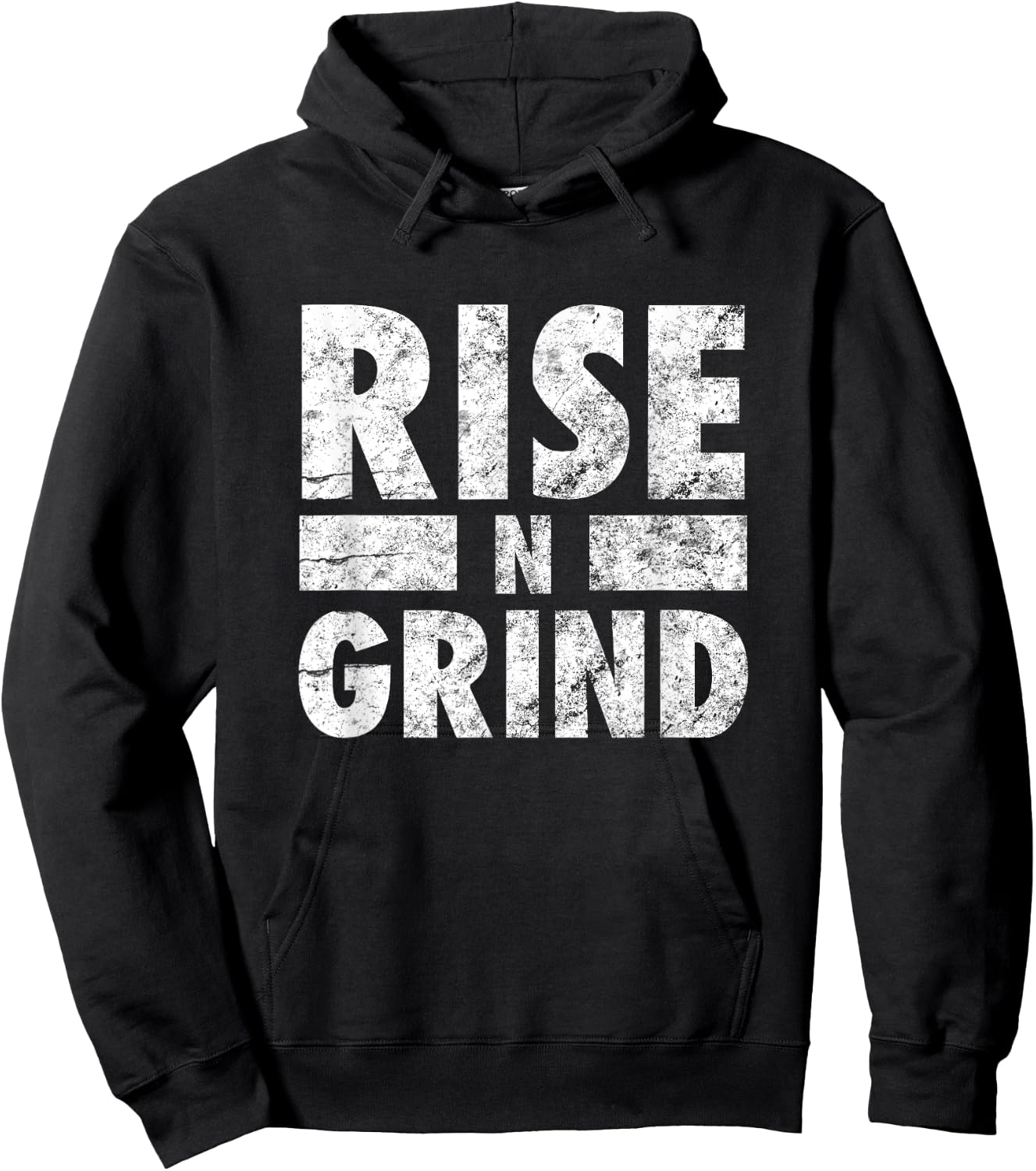 Rise N Grind: Cool Workout Hoodie - Hoodie | Black